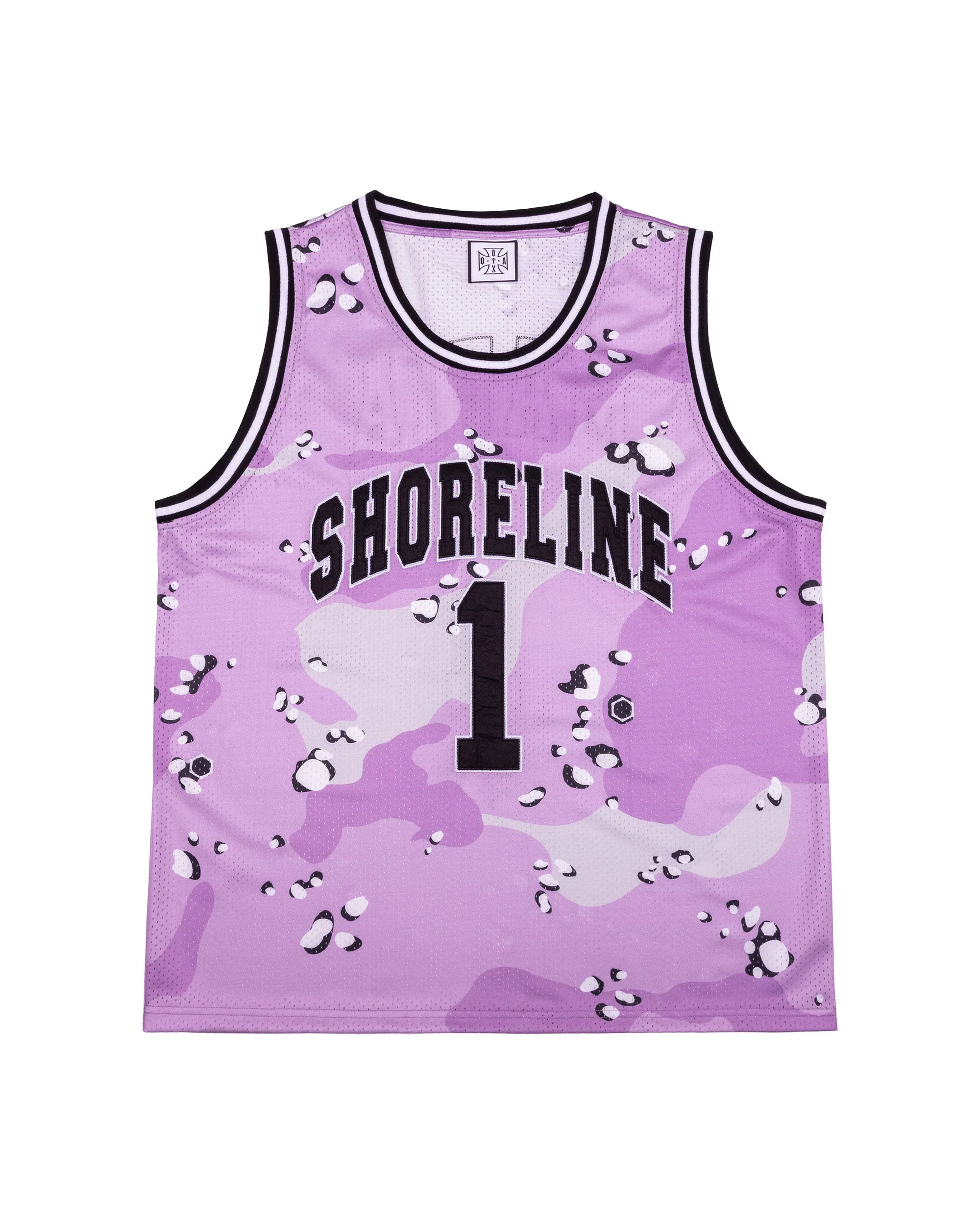 OTA & Shoreline Mafia OTX Boyz Purple Chip Camo Basketball Jersey