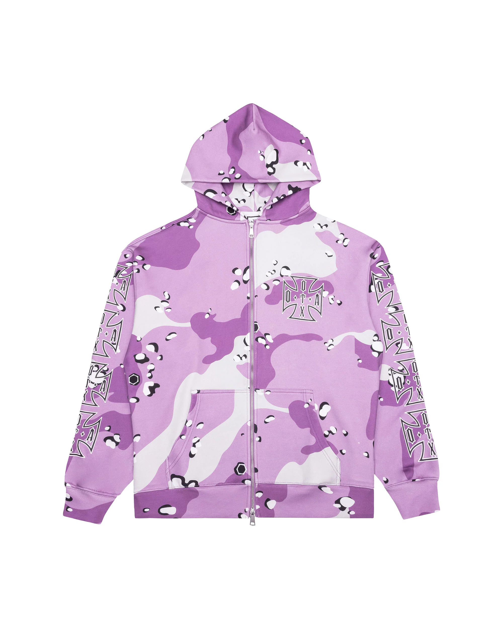 OTA & Shoreline Mafia OTX Boyz Purple Chip Camo Choppa Zip Up