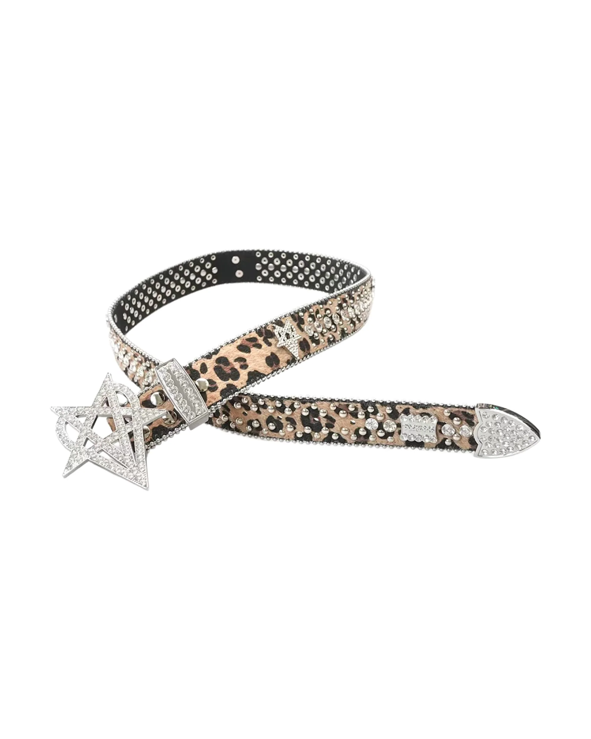"OVD STUDDED BELT" - LGHTLEOPARD - Image 3
