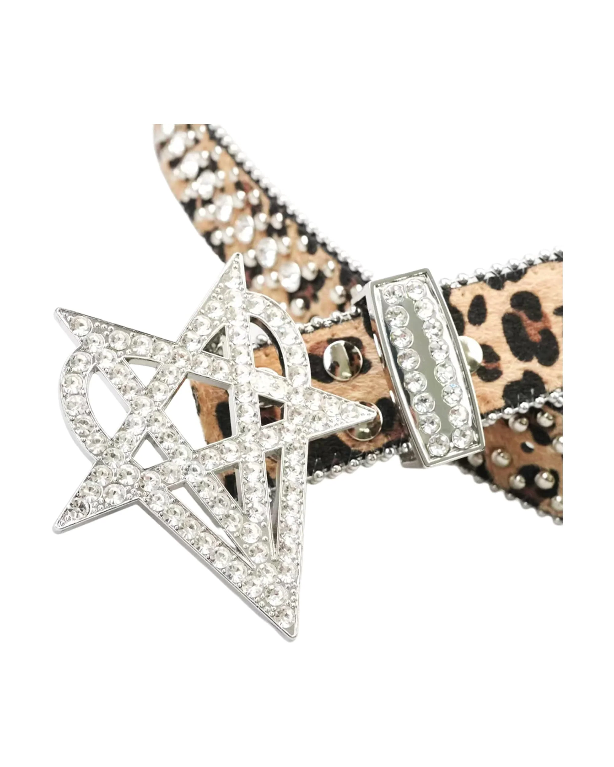"OVD STUDDED BELT" - LGHTLEOPARD - Image 4