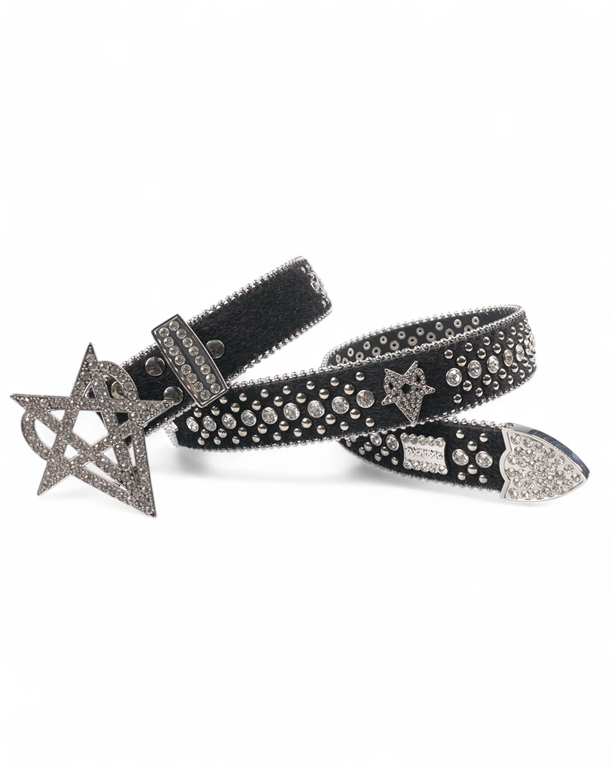 "OVD STUDDED BELT" - SILVER - Image 2