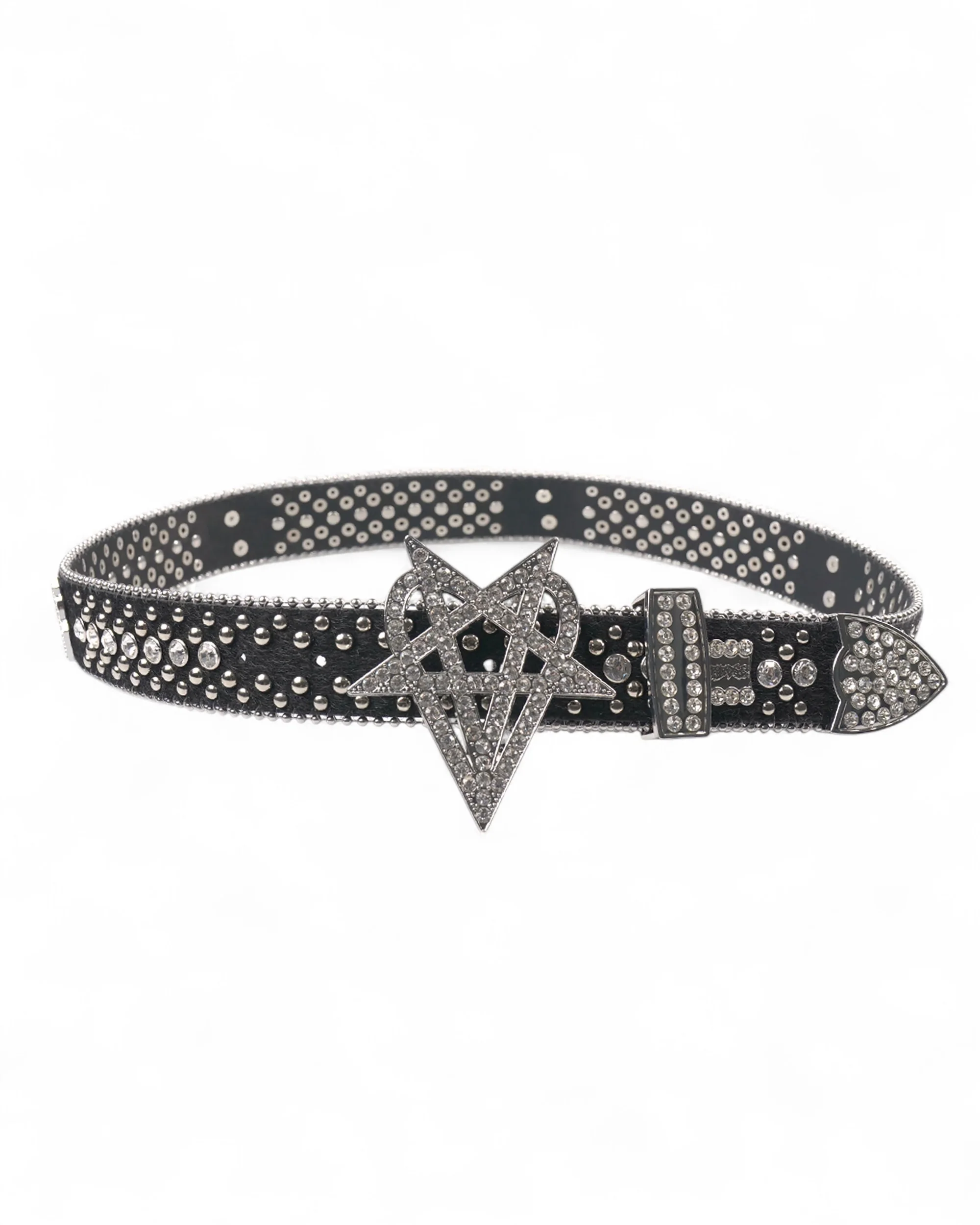 "OVD STUDDED BELT" - SILVER - Image 3