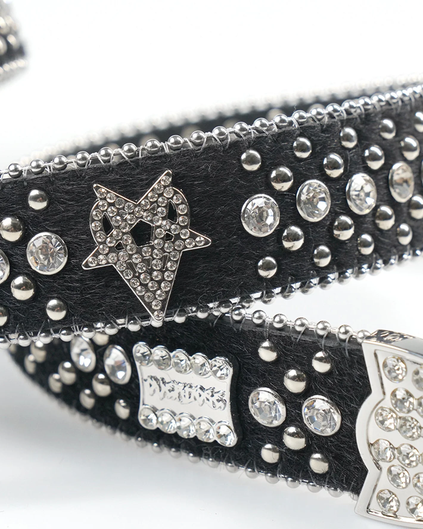"OVD STUDDED BELT" - SILVER - Image 6