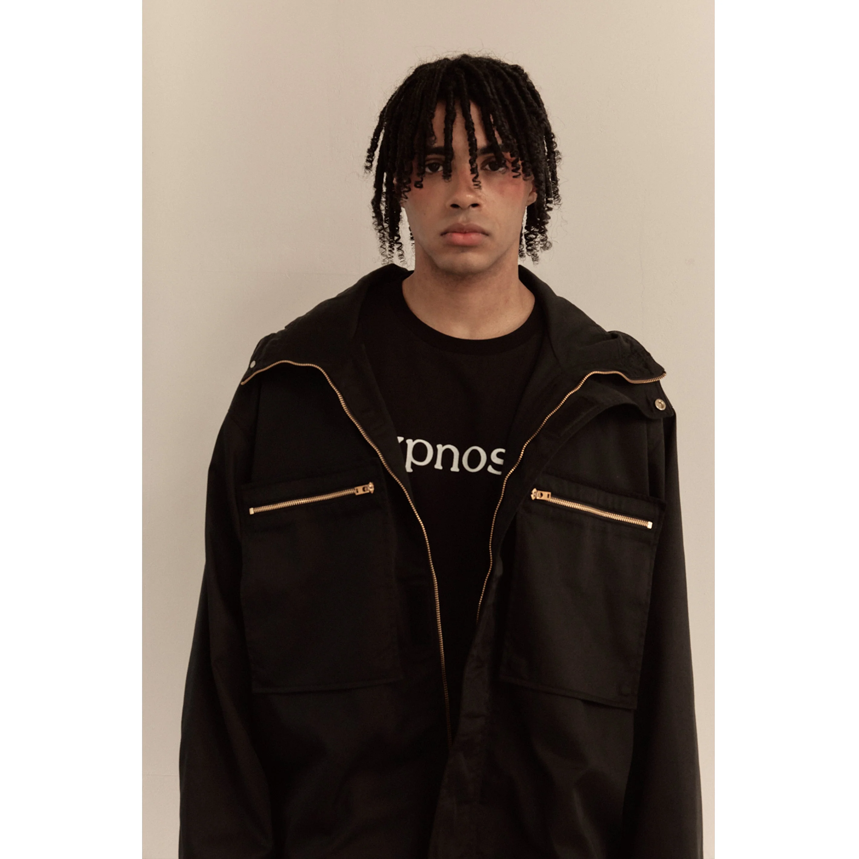 OVERSIZED HOOD JACKET / BLACK - Image 34