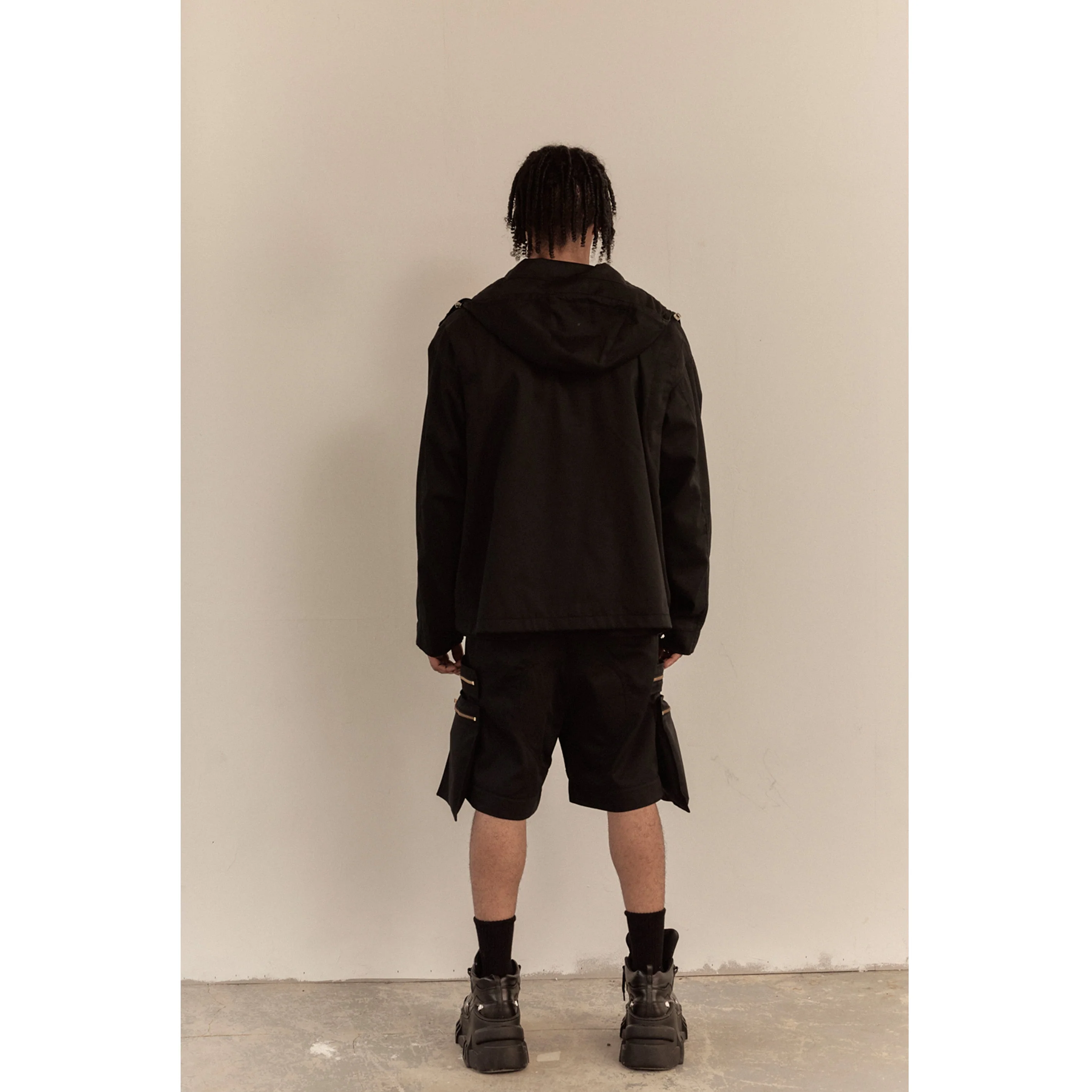 OVERSIZED HOOD JACKET / BLACK - Image 53