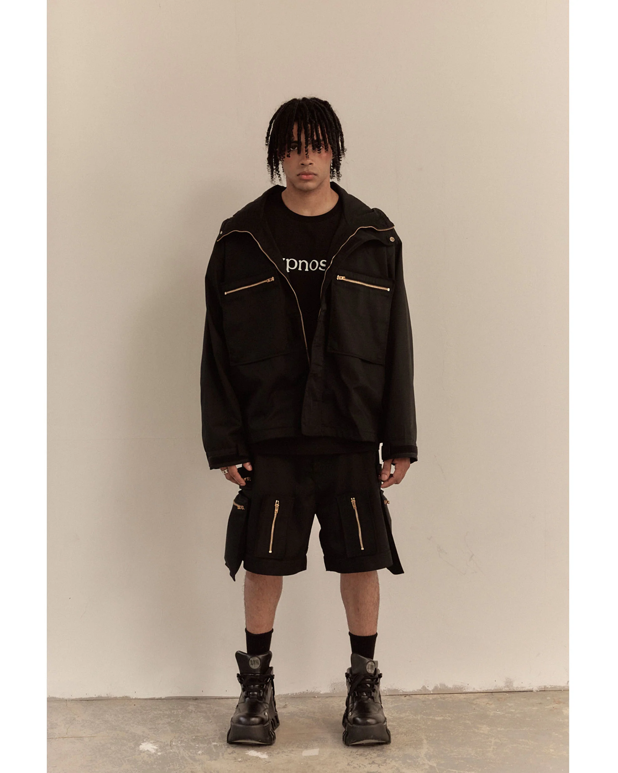 OVERSIZED HOOD JACKET / BLACK - Image 8