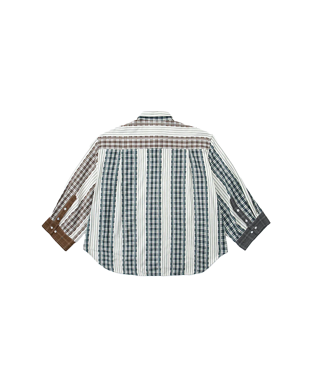 Oversized Patchwork Summer Shirt - Image 2