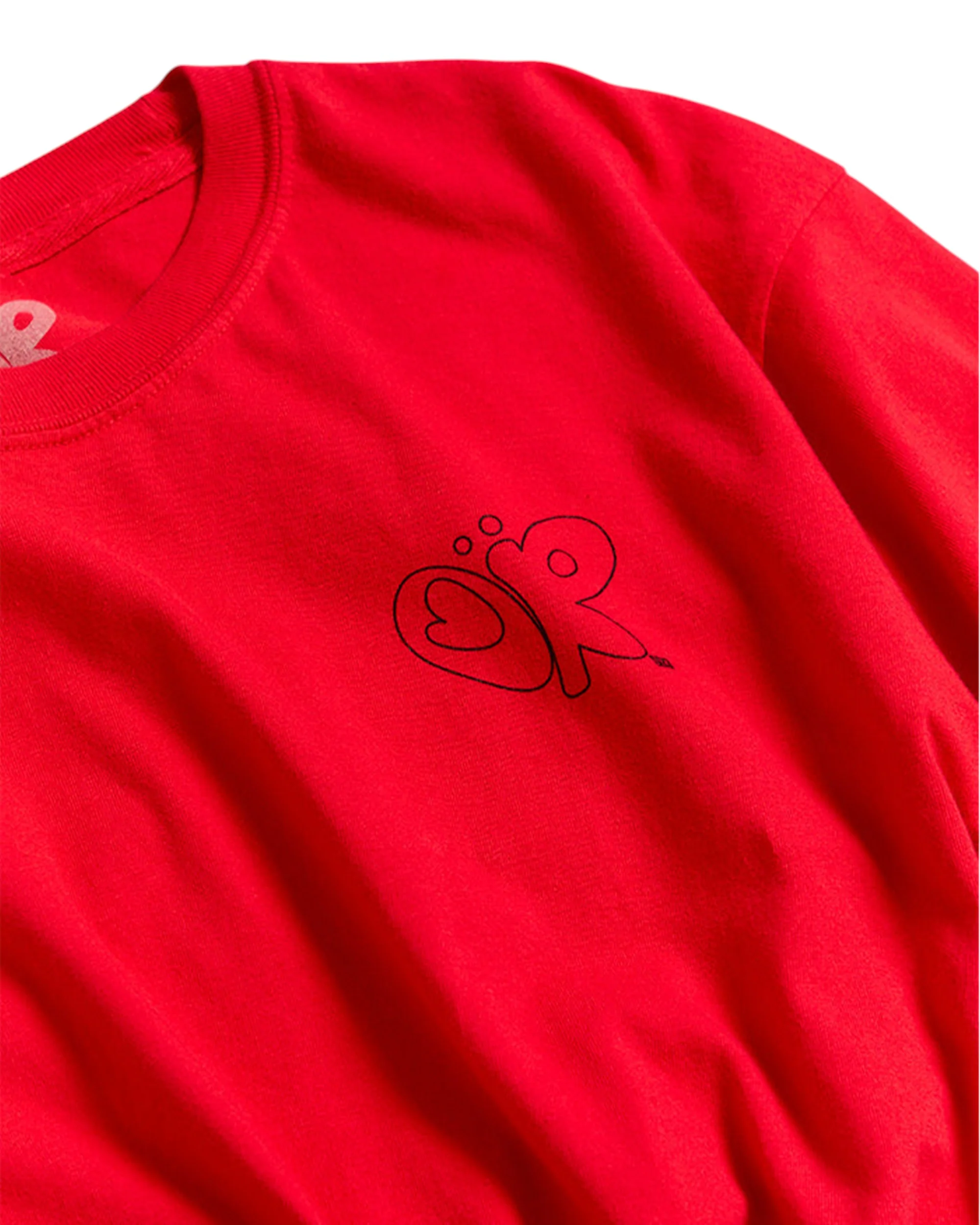 oversized sun in my mother fucking pocket t-shirt in red - Image 2