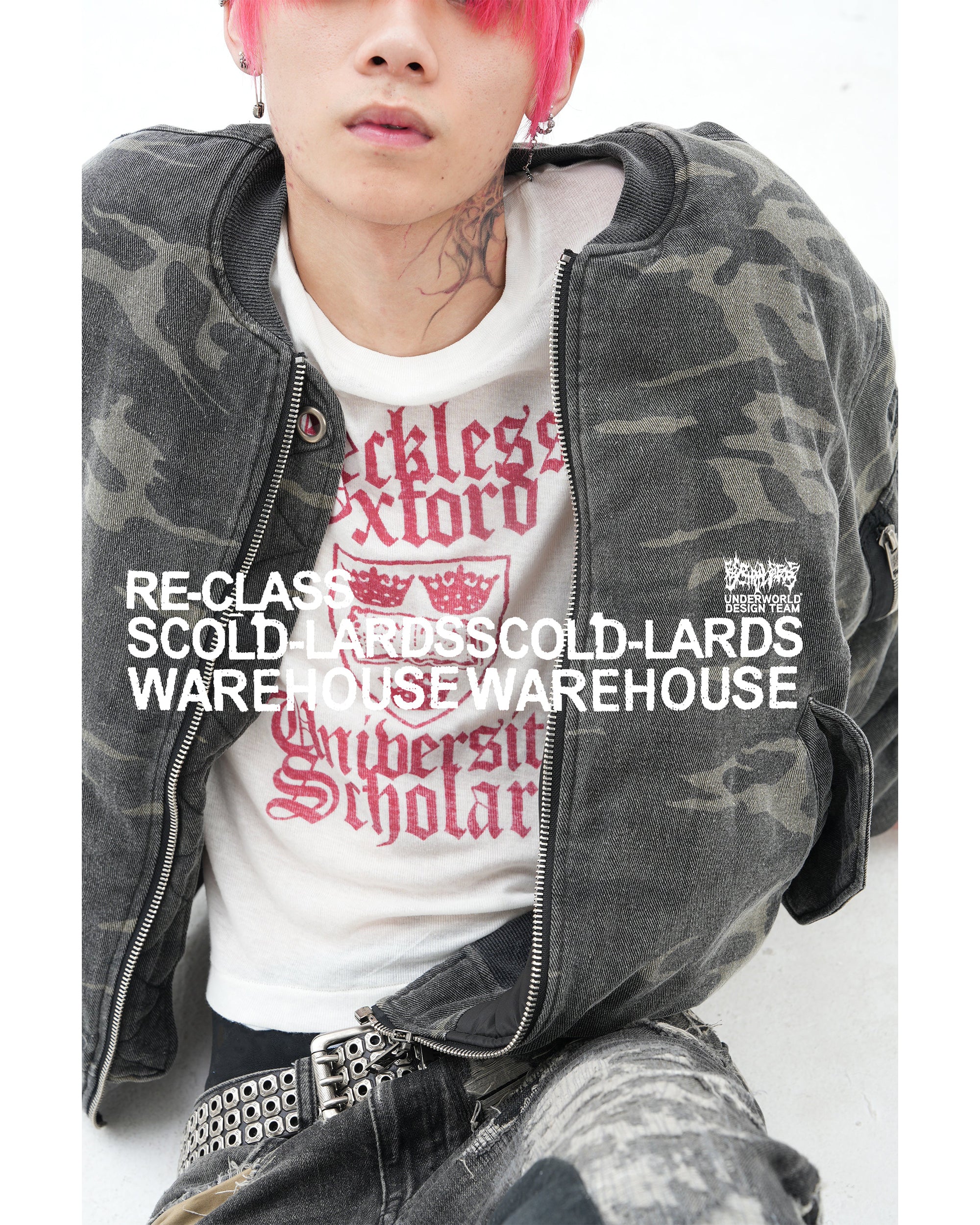 OXFORD REVERSE PRINT TEE WHT - Image 2