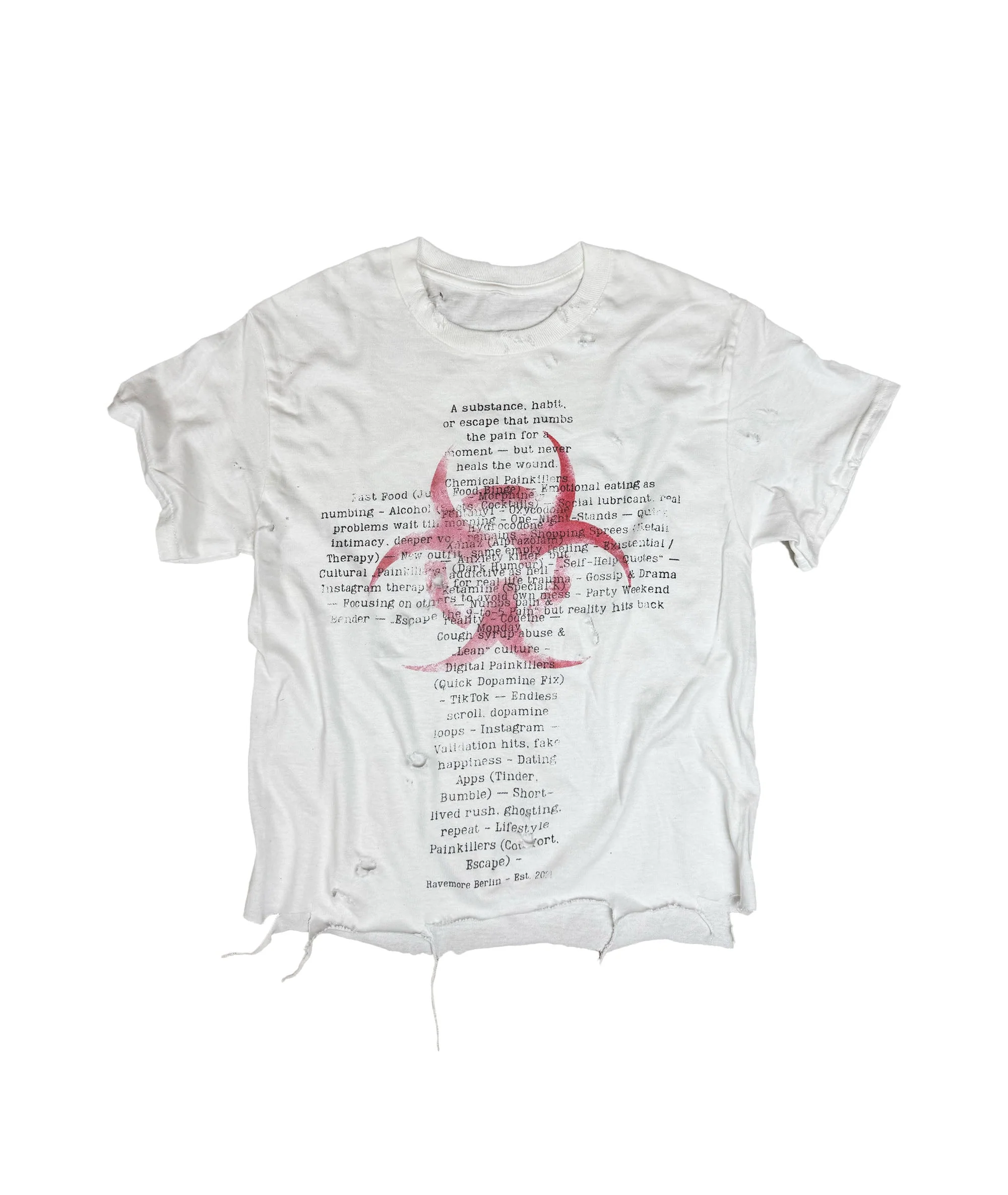 PAINKILLER - DISTRESSED T-SHIRT | UNISEX - Image 7