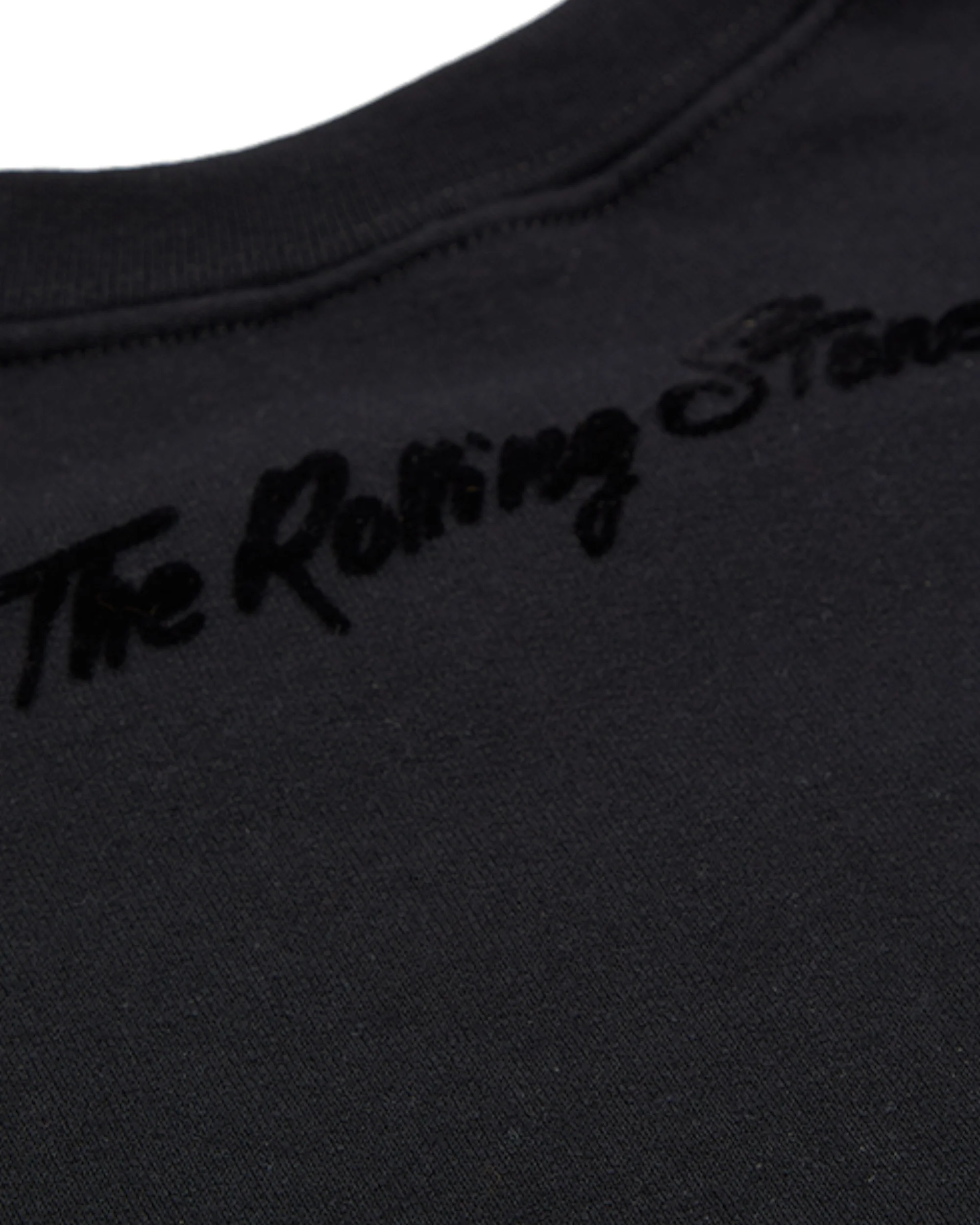 Paint It Black Tonal Repeating Tongues Crewneck - Image 3