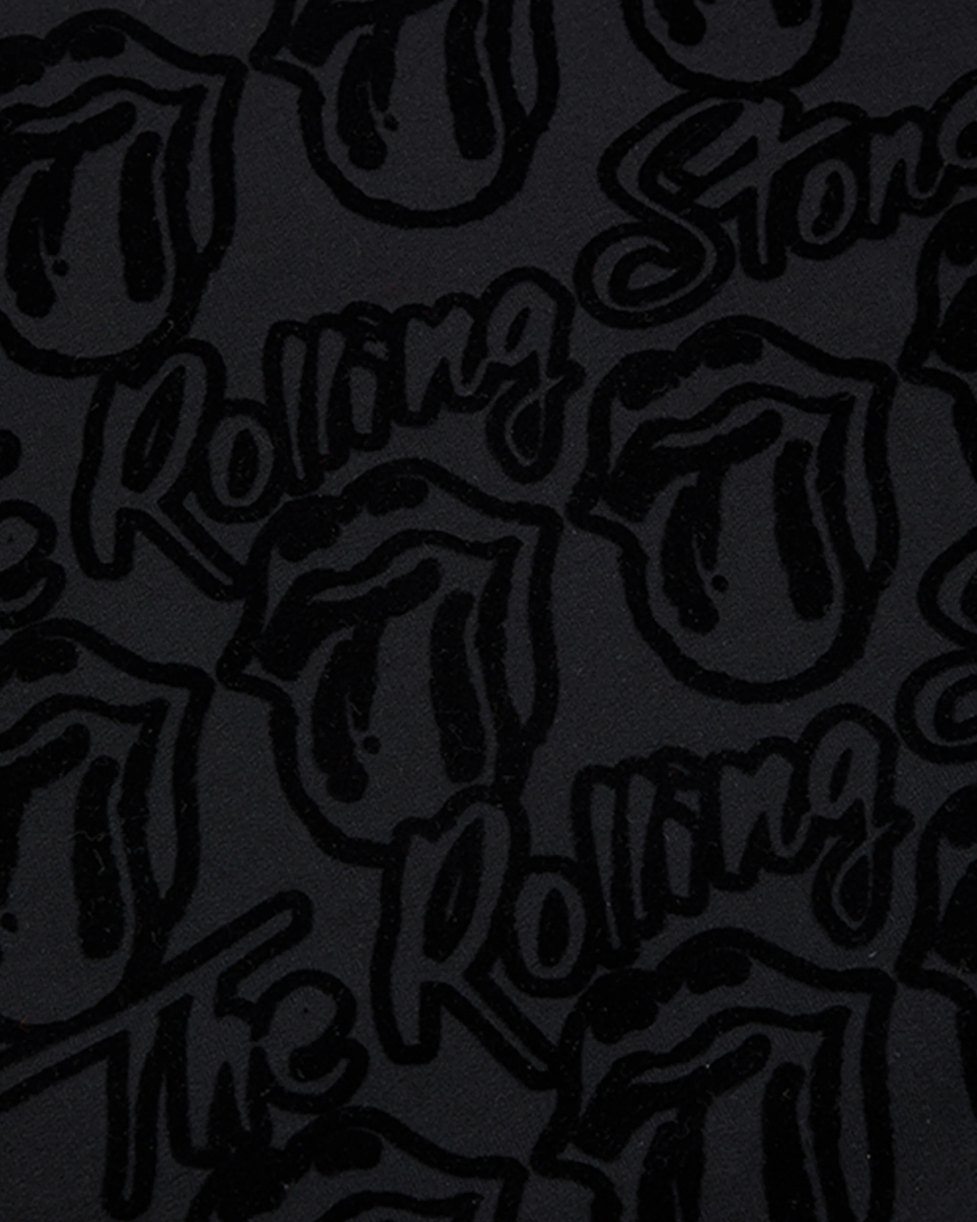 Paint It Black Tonal Repeating Tongues Crewneck - Image 4