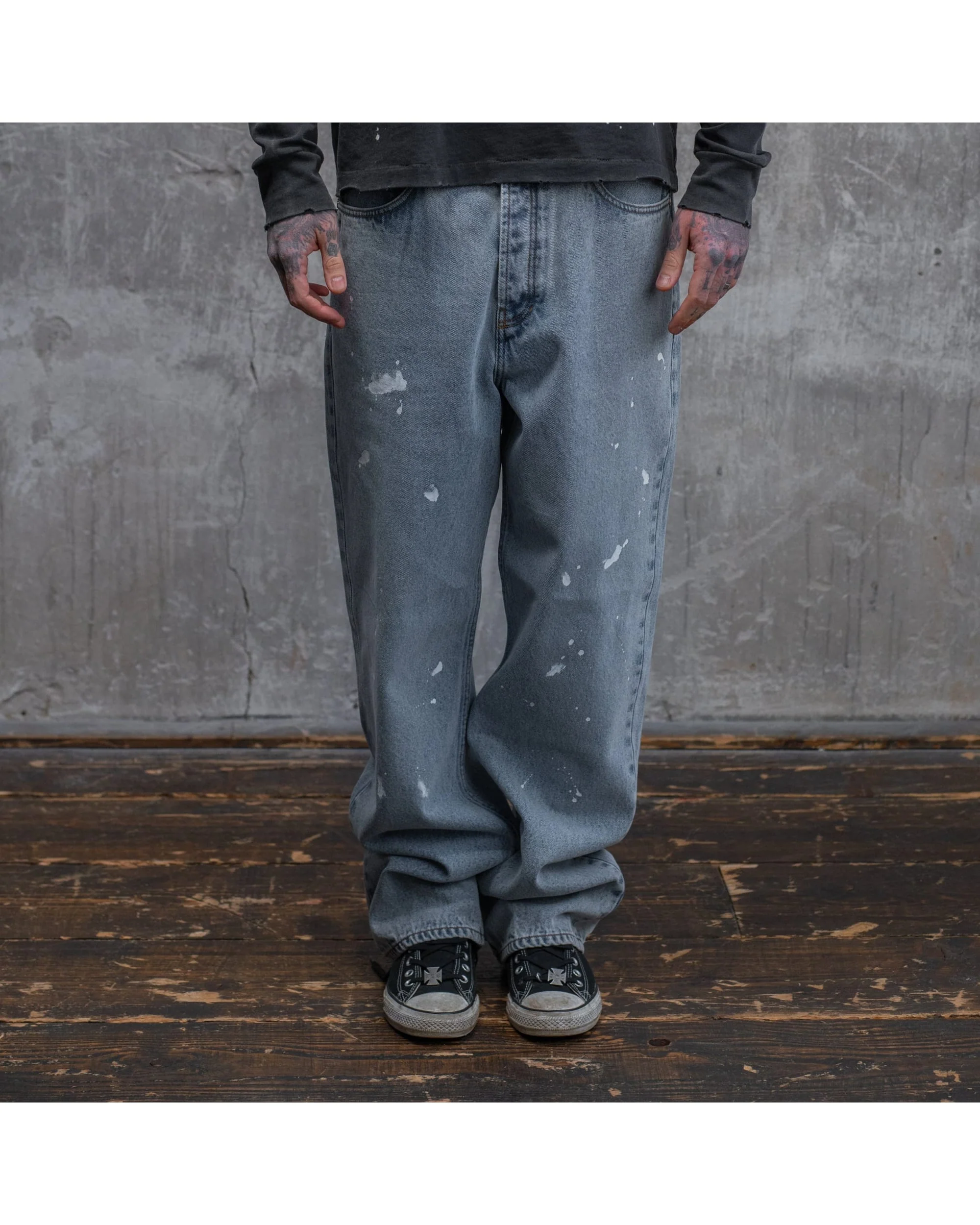 PAINT SPLATTER BAGGY JEANS - Image 2