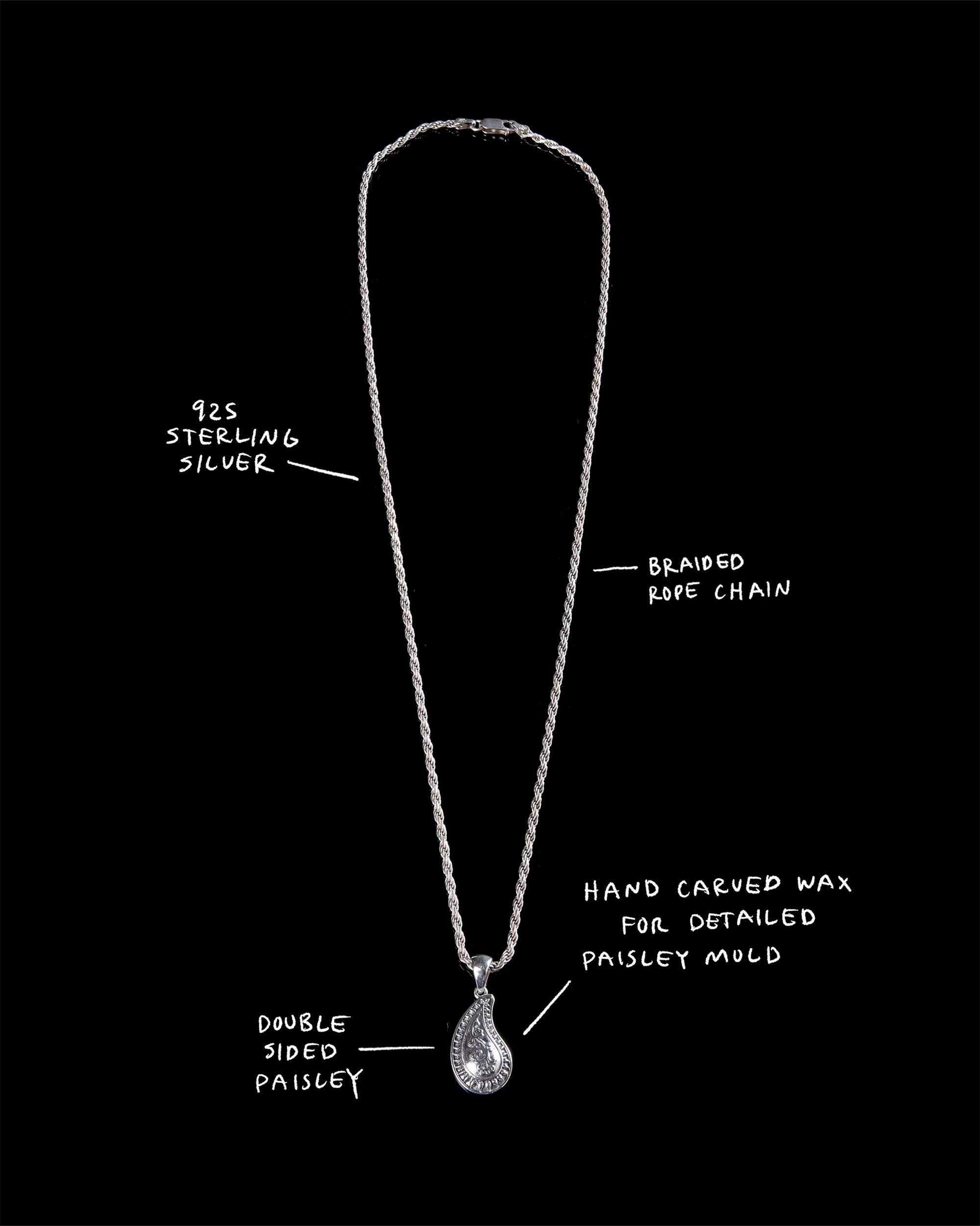 PAISLEY CHARM NECKLACE - Image 3