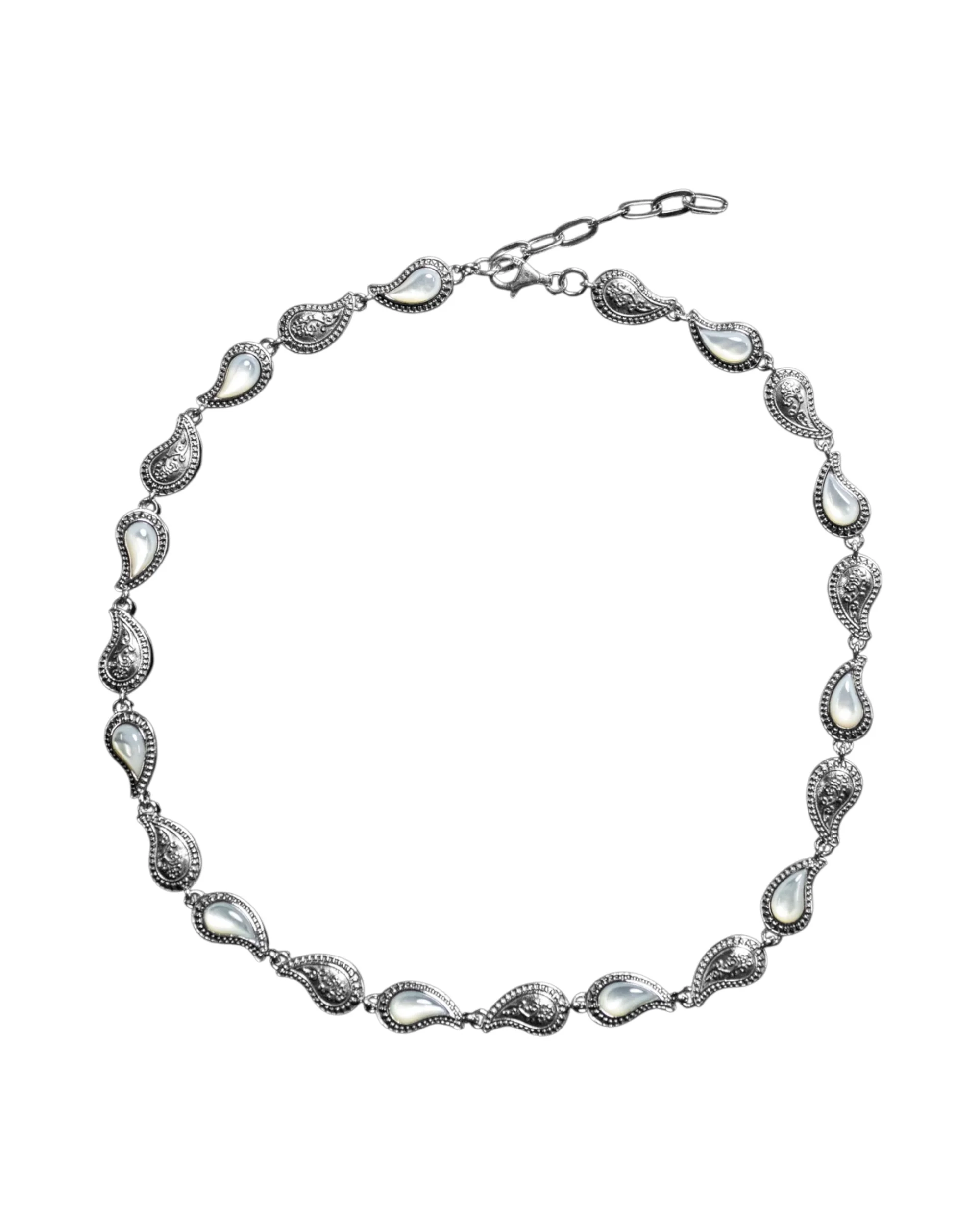PAISLEY PEARL INLAY NECKLACE