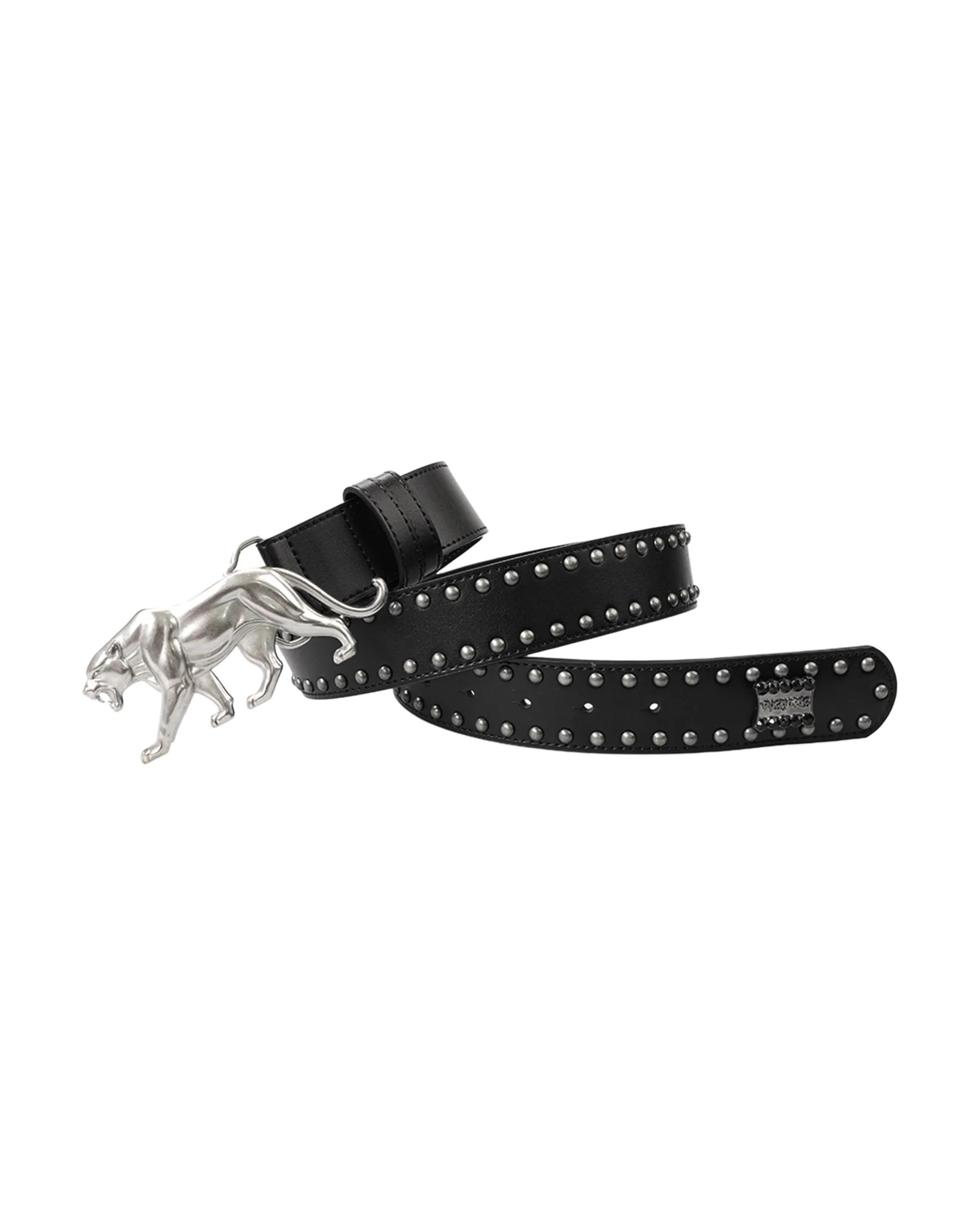 "PANTHER" BELT - BLACK LEATHER - Image 3