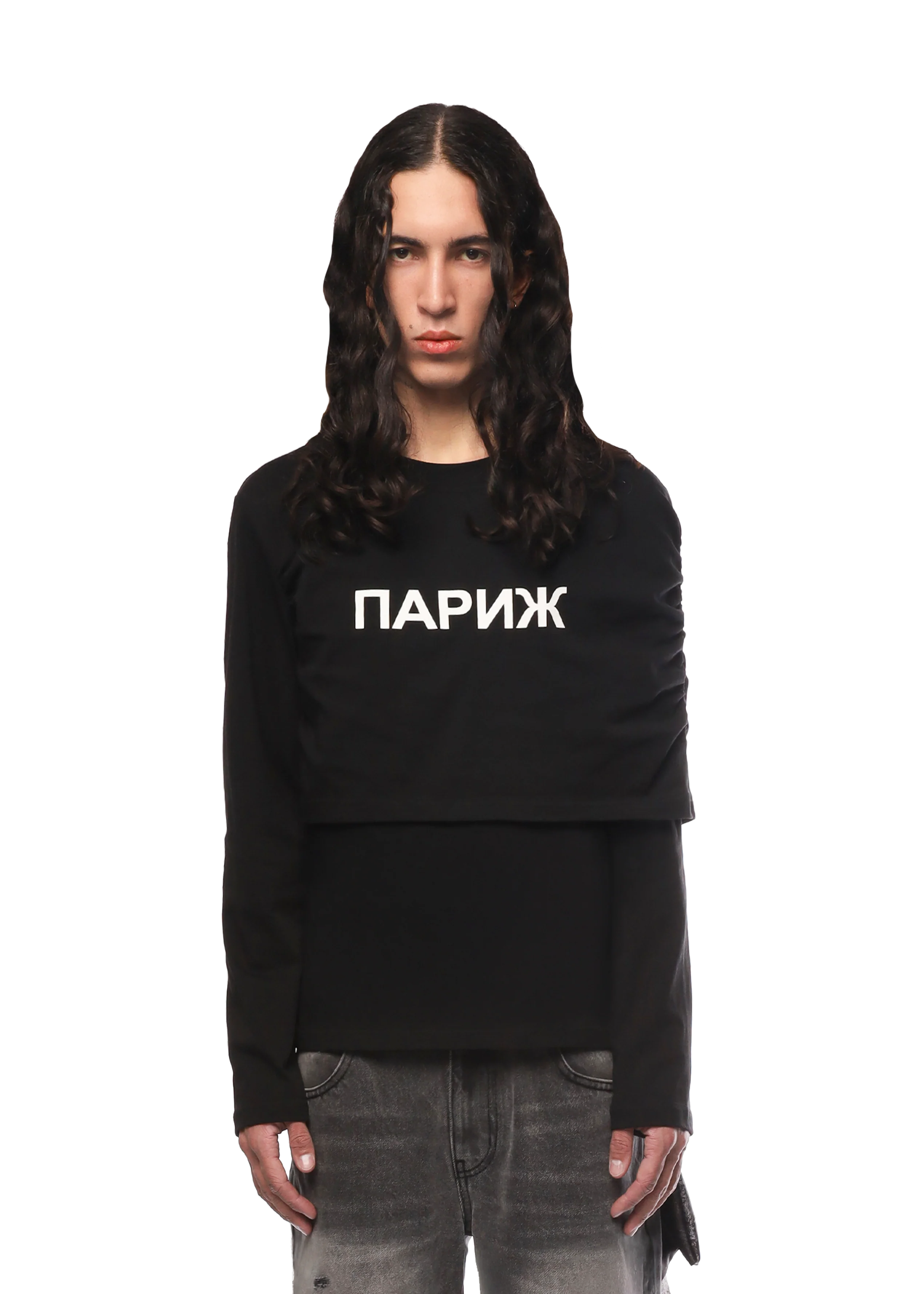 PARIS LONGSLEEVE in BLACK - Image 7