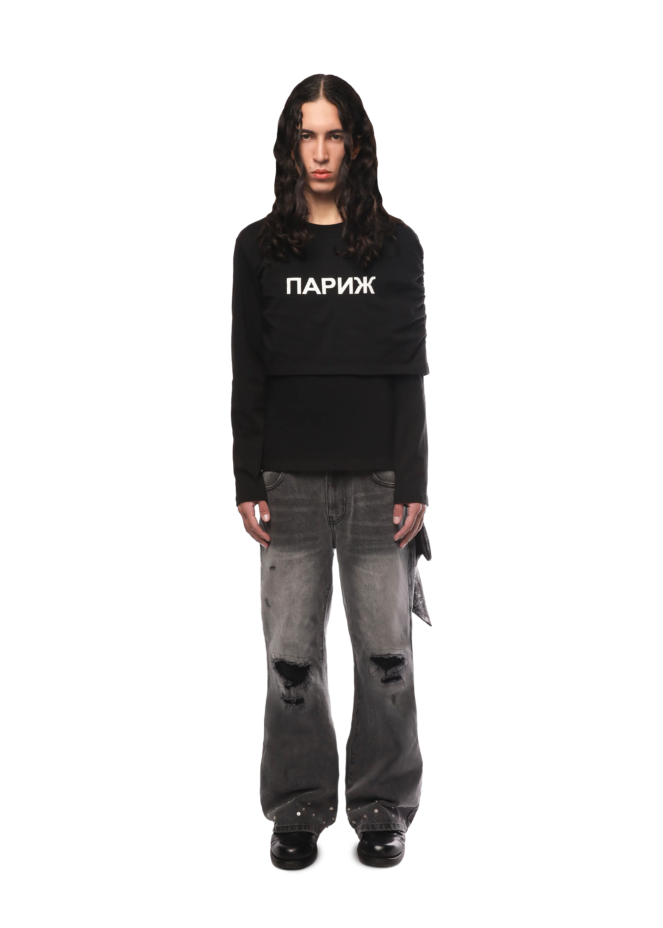 PARIS LONGSLEEVE in BLACK - Image 9