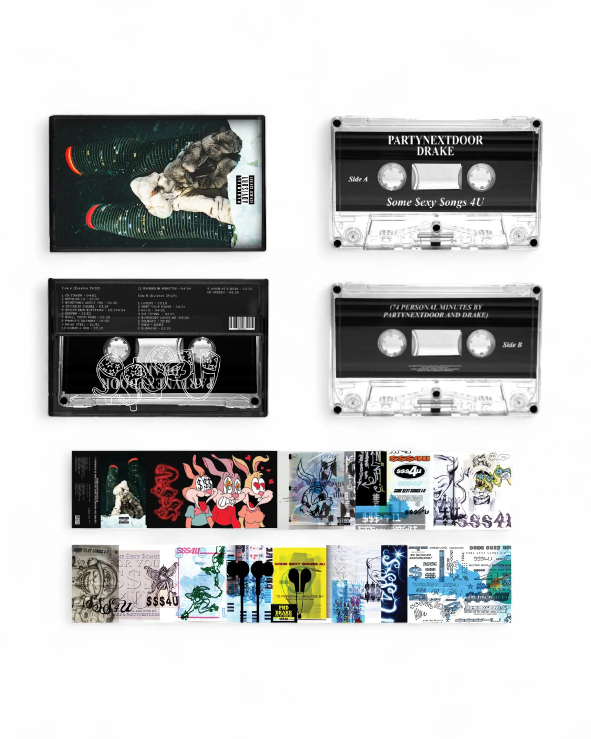 PARTYNEXTDOOR & Drake - $ome $exy $ongs 4 U Cassette - Image 4