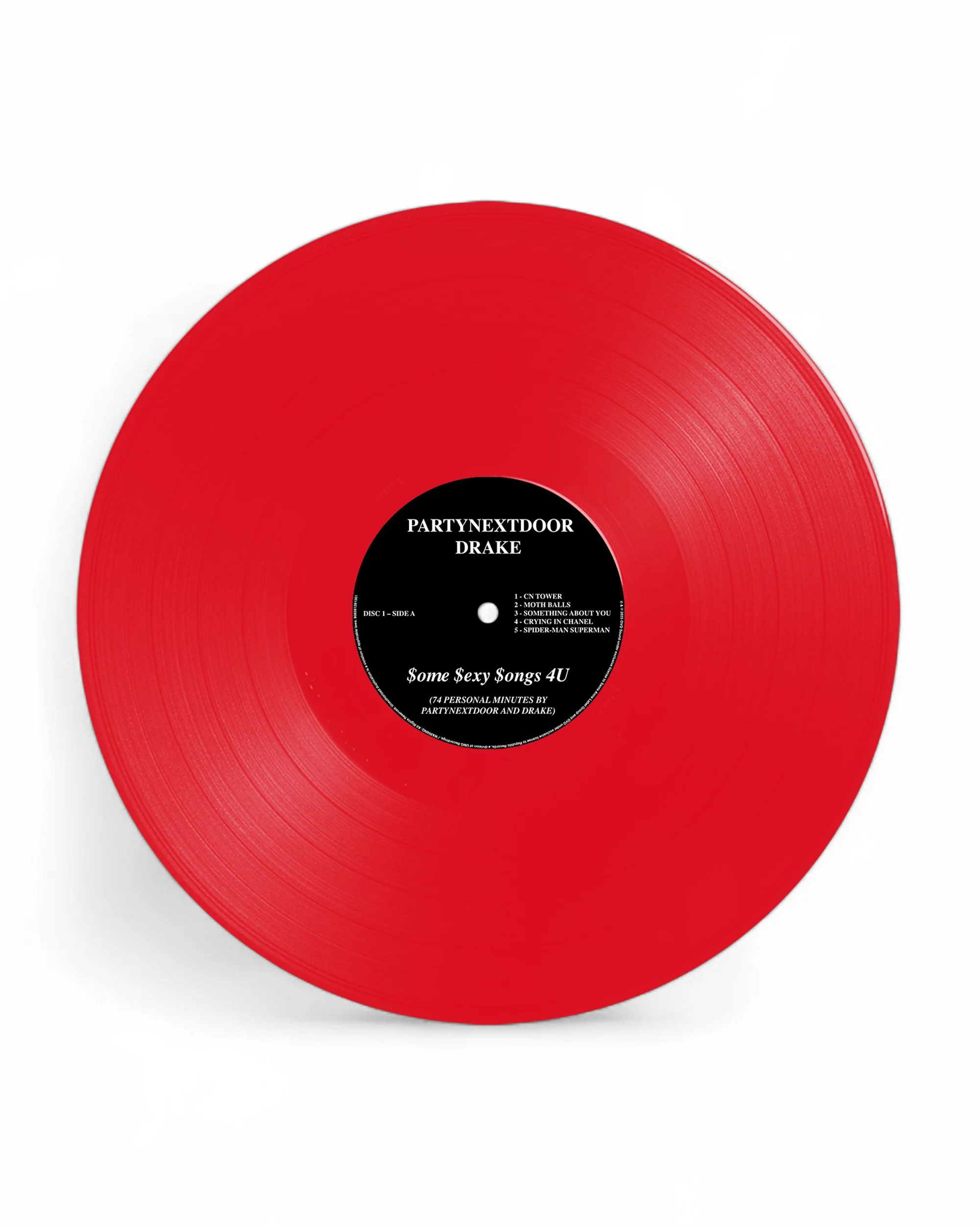 PARTYNEXTDOOR & Drake - $ome $exy $ongs 4 U - LP (Opaque Red) - Image 4