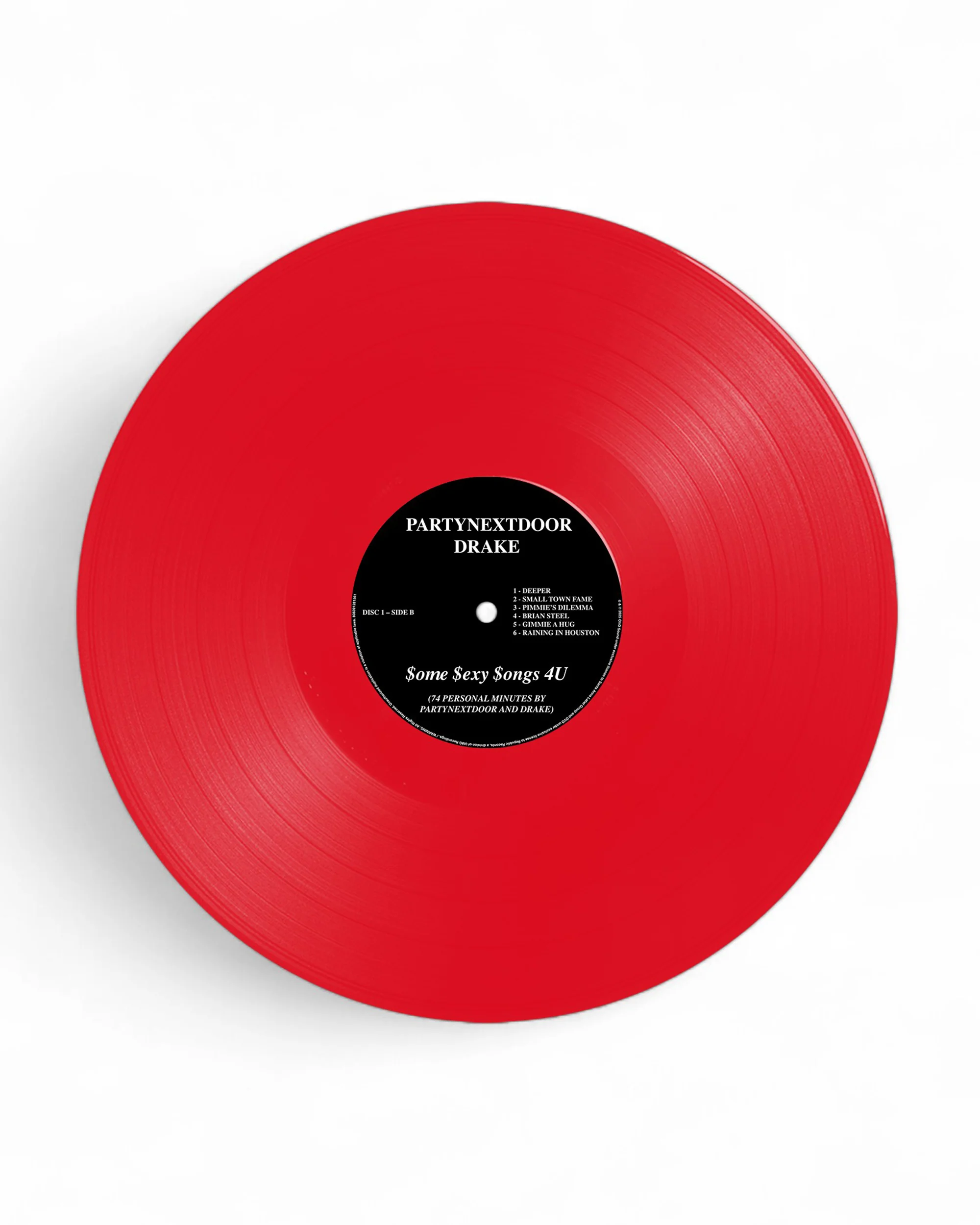 PARTYNEXTDOOR & Drake - $ome $exy $ongs 4 U - LP (Opaque Red) - Image 6