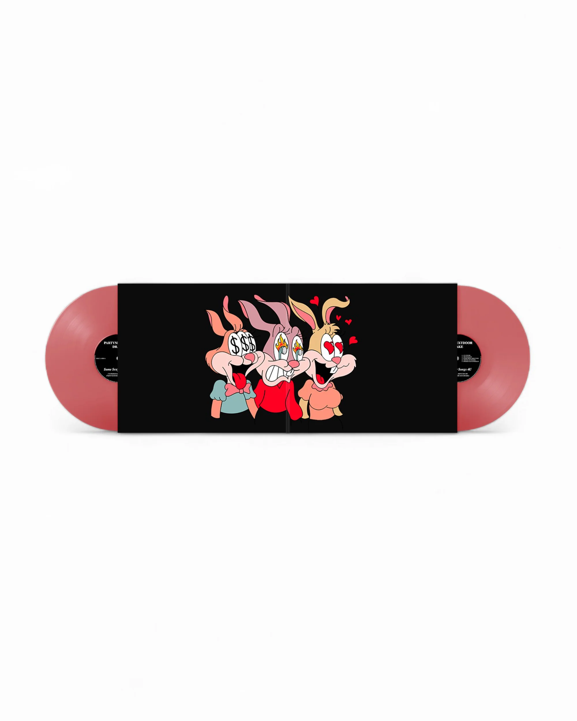 PARTYNEXTDOOR & Drake - $ome $exy $ongs 4 U - LP (Translucent Red) - Image 3