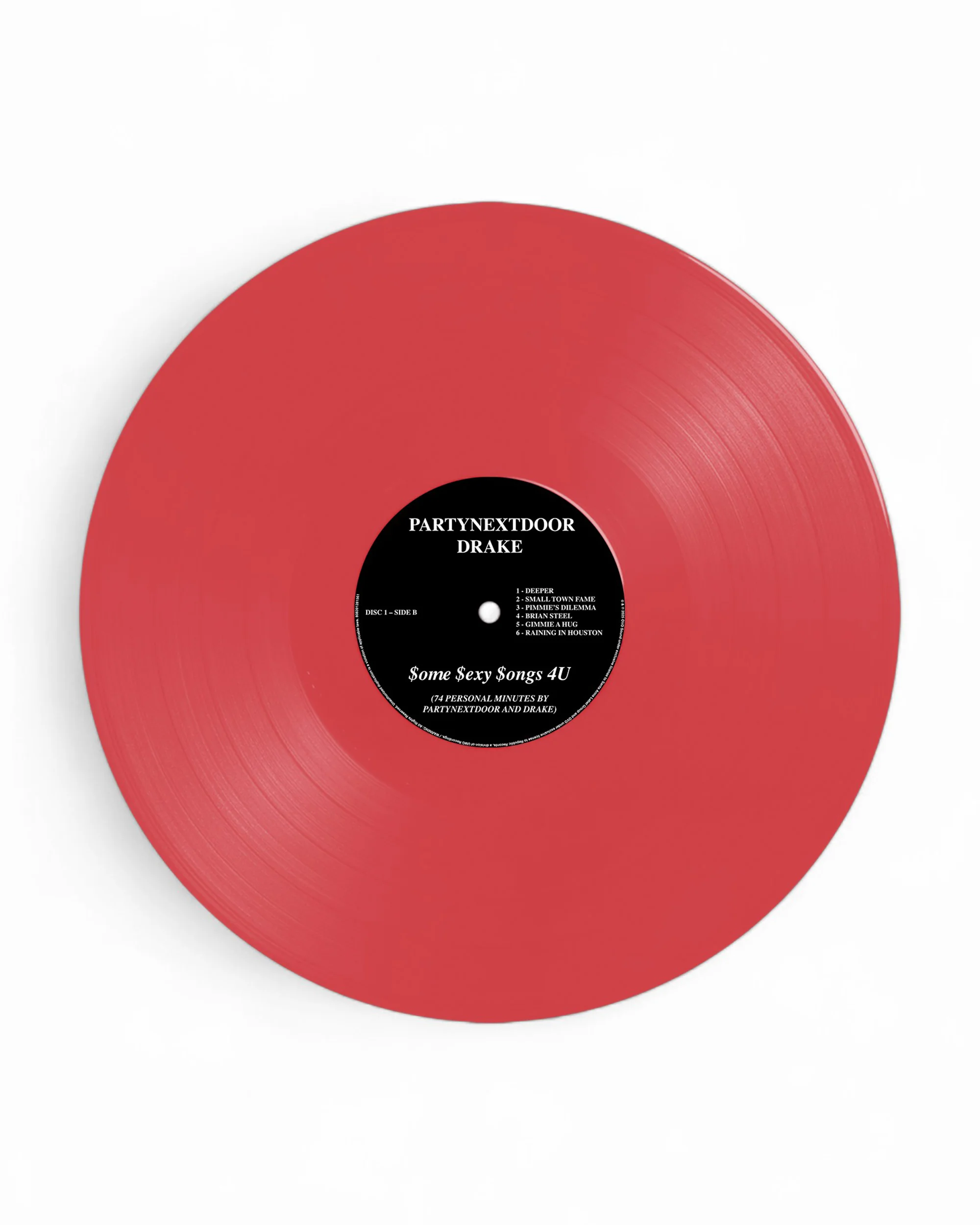 PARTYNEXTDOOR & Drake - $ome $exy $ongs 4 U - LP (Translucent Red) - Image 7