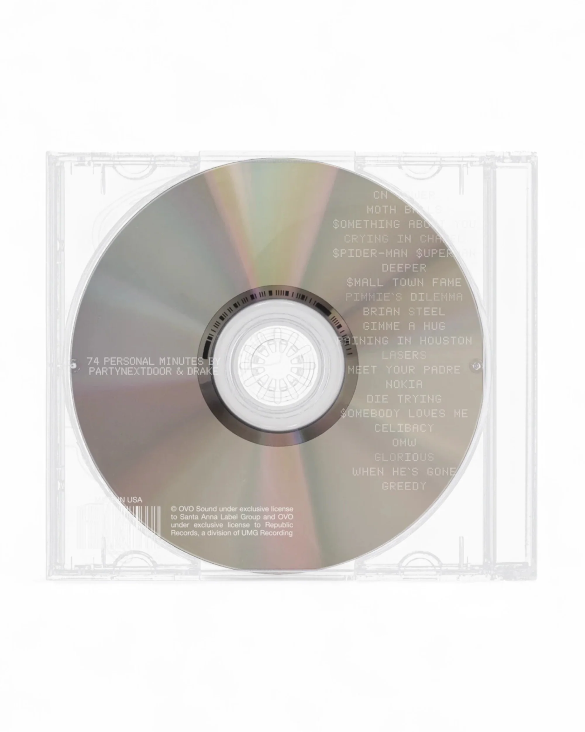 PARTYNEXTDOOR & Drake - $ome $exy $ongs 4 U Special Edition Etched CD - Image 2