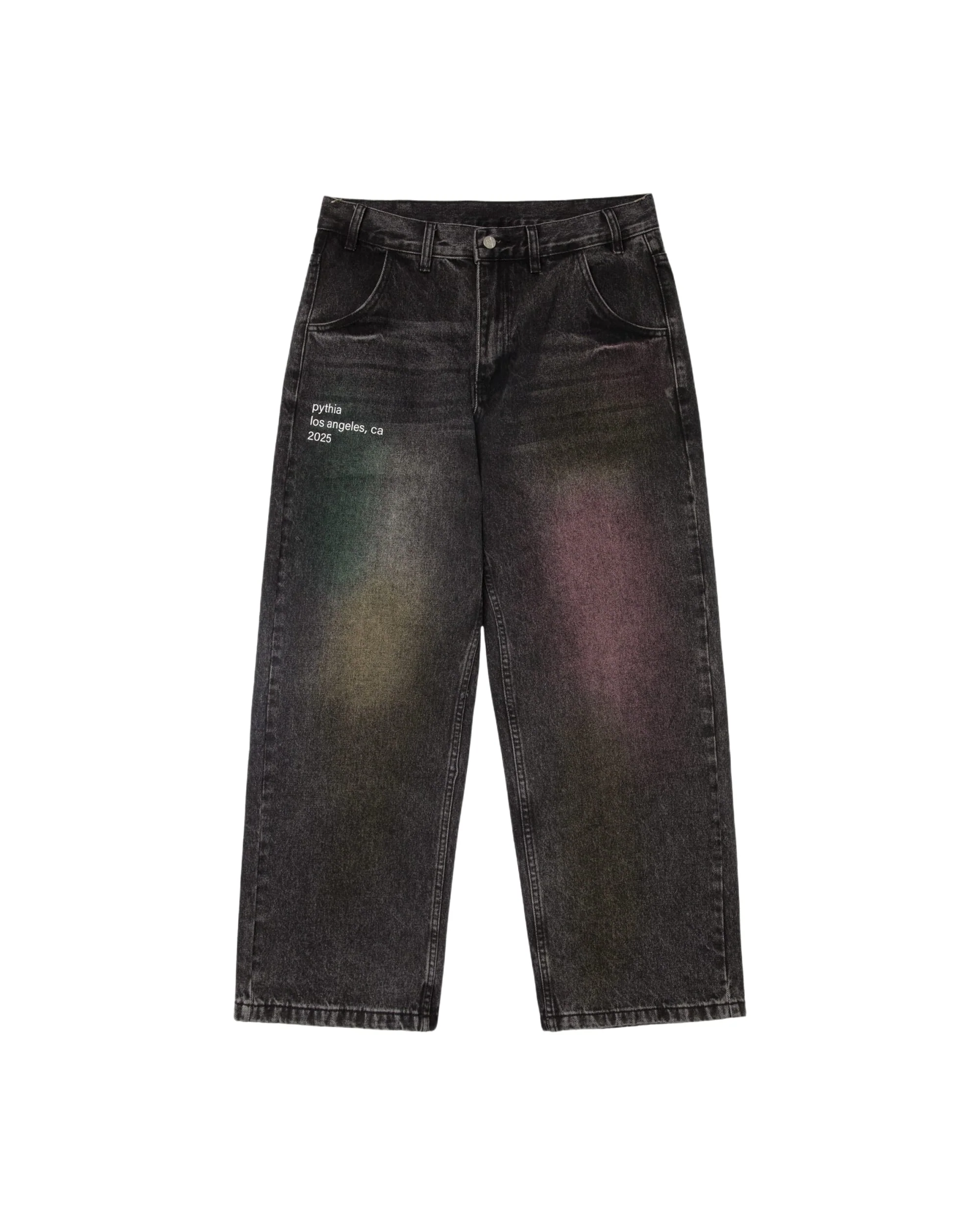 PASTEL DENIM JEANS - BLACK WASH