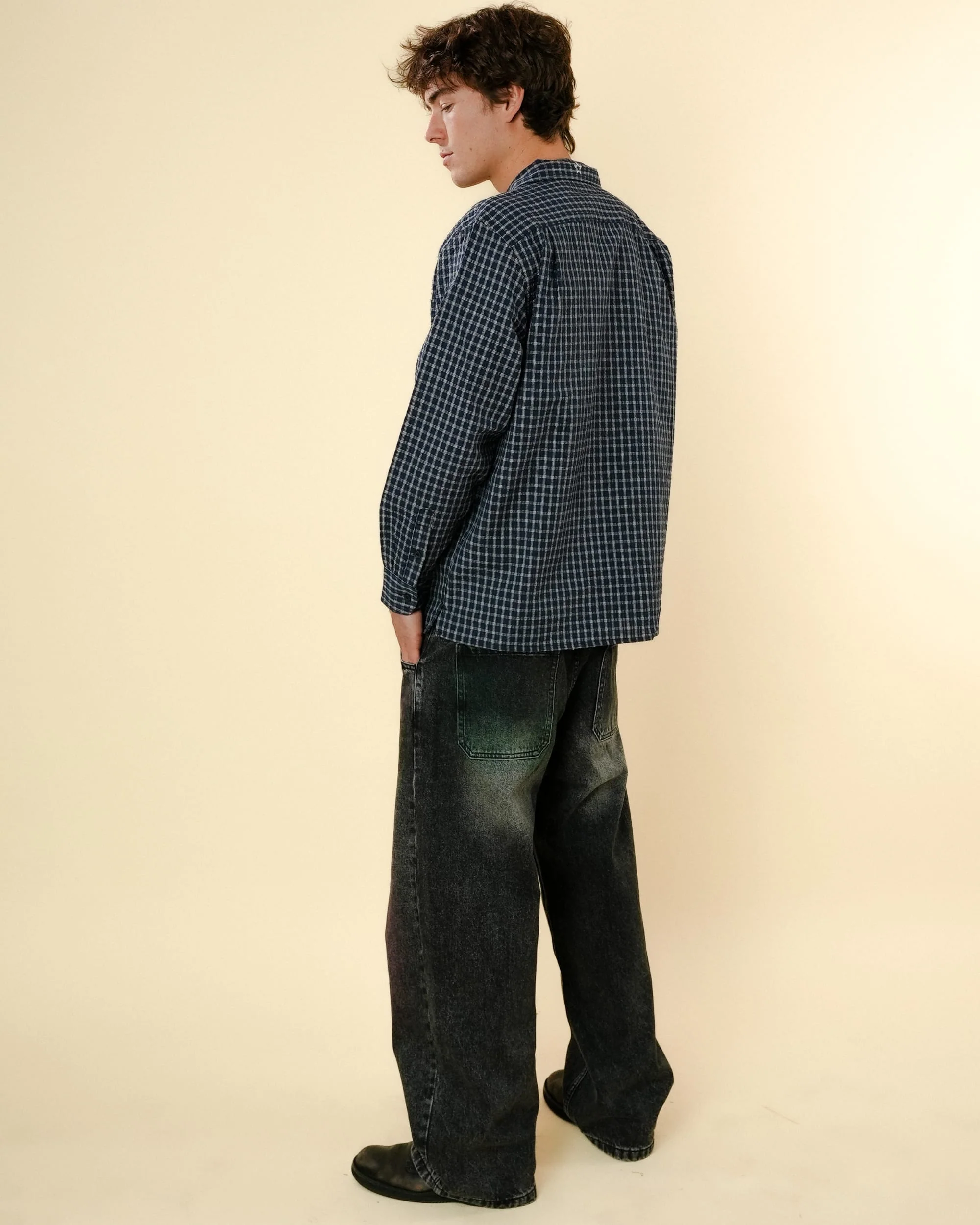 PASTEL DENIM JEANS - BLACK WASH - Image 3