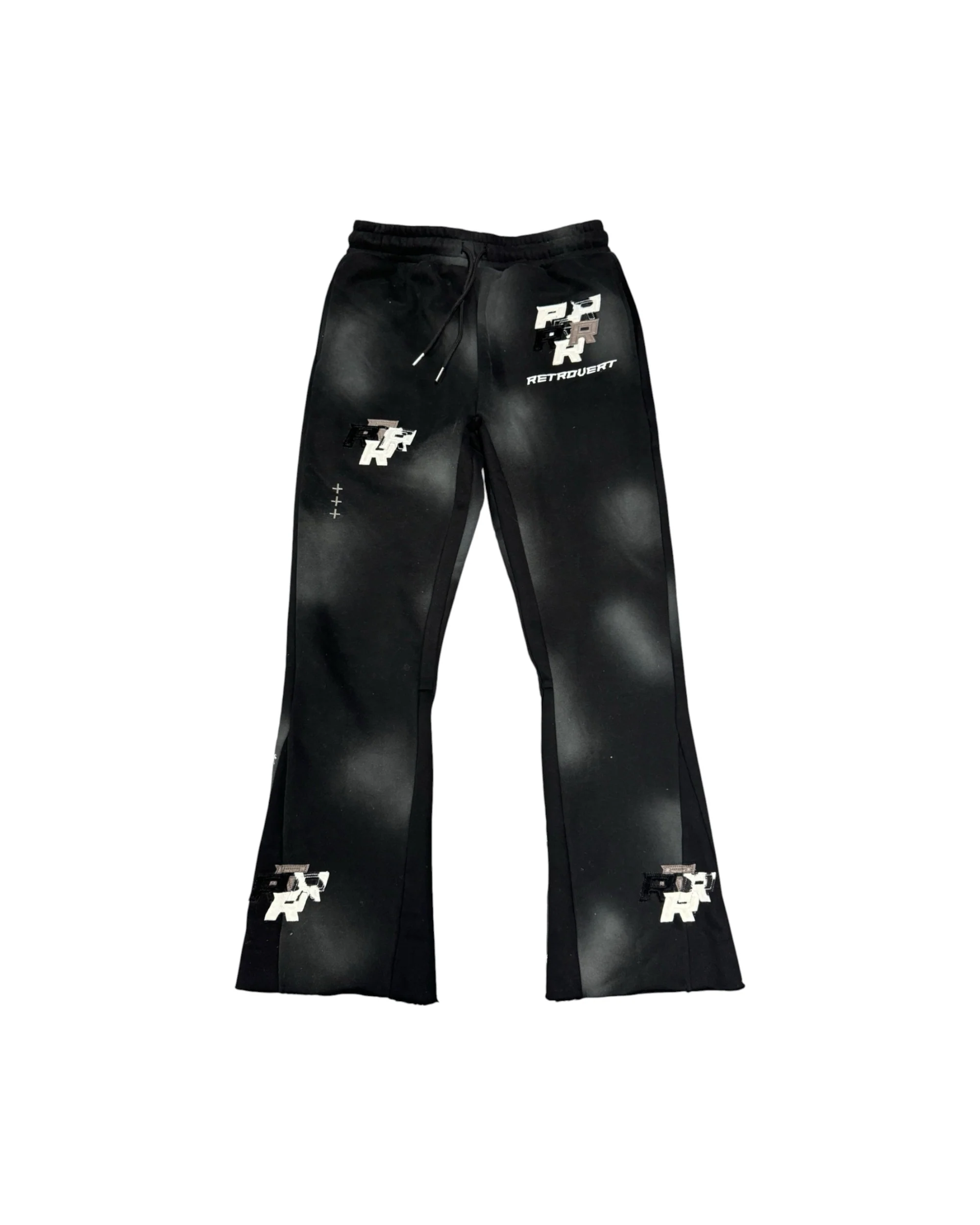 Patch Flare Sweatpants - Coal