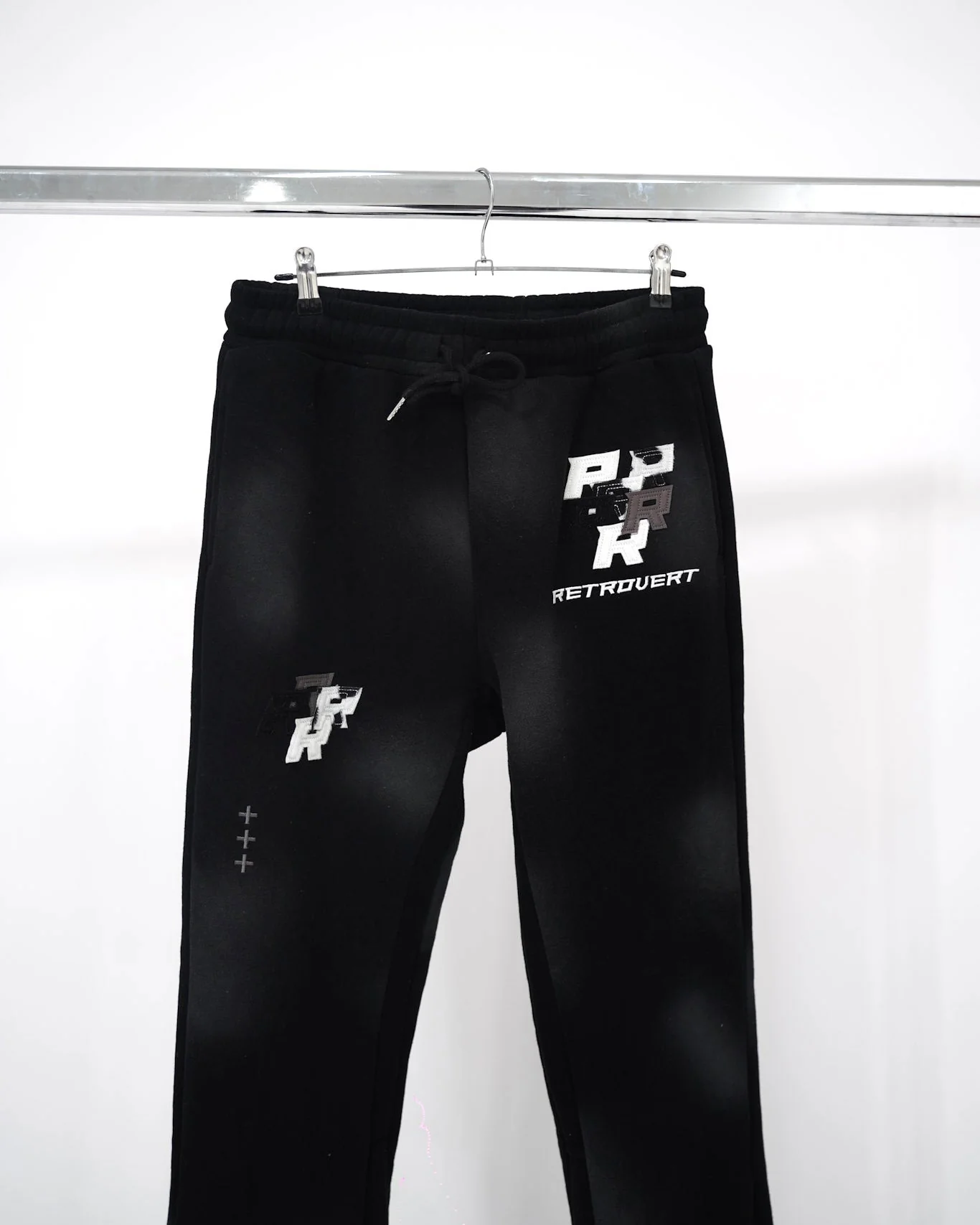 Patch Flare Sweatpants - Coal - Image 3