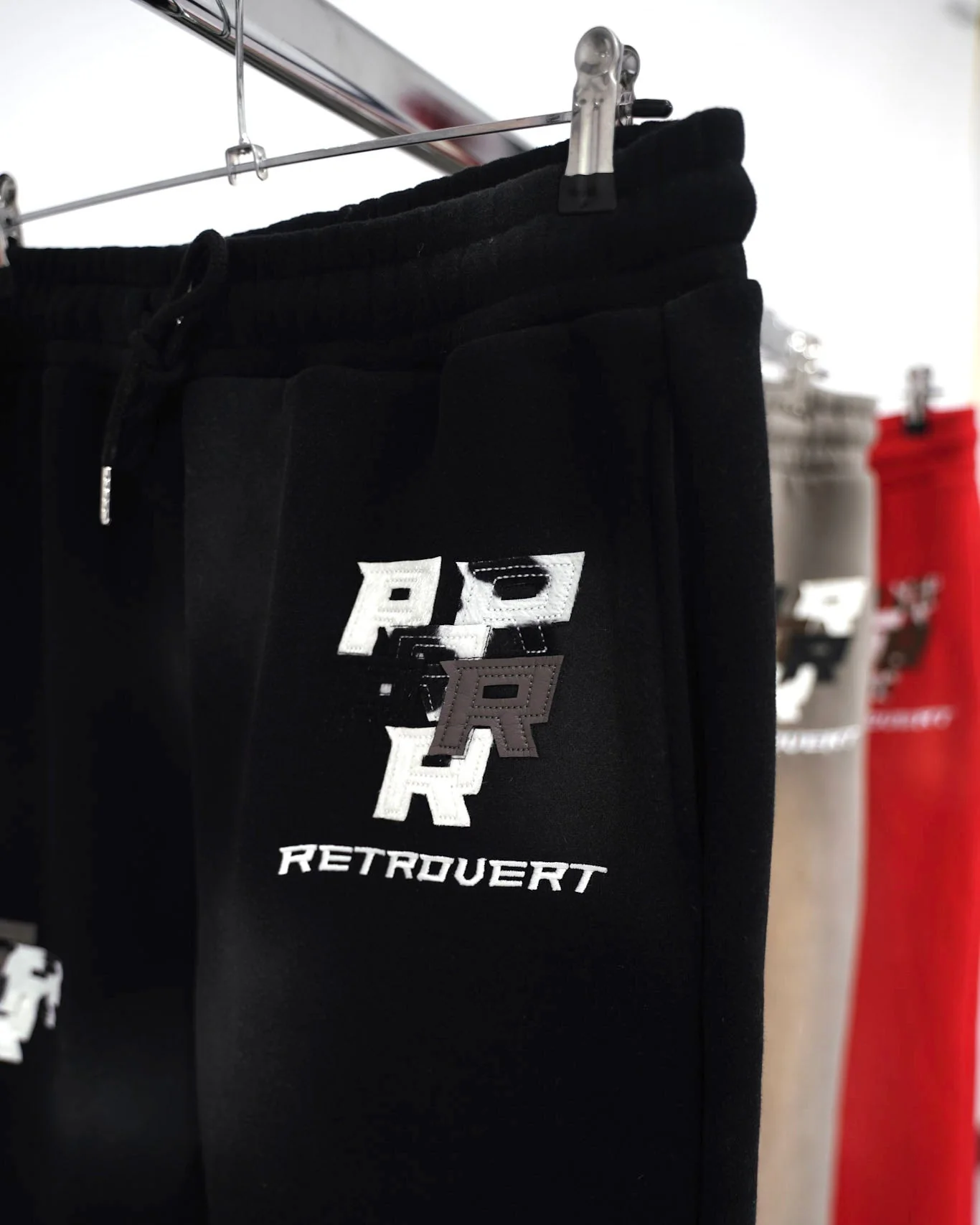 Patch Flare Sweatpants - Coal - Image 4