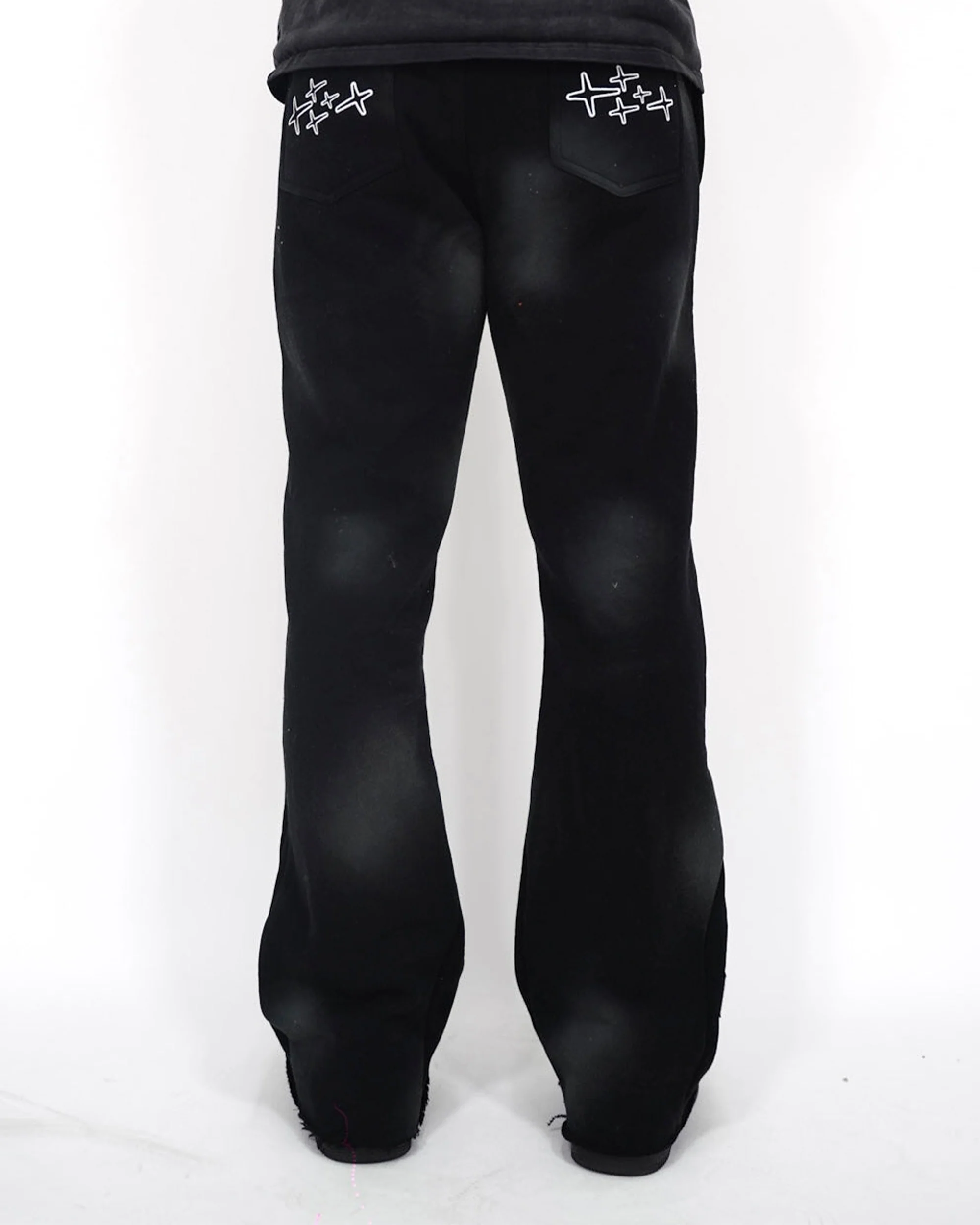Patch Flare Sweatpants - Coal - Image 7