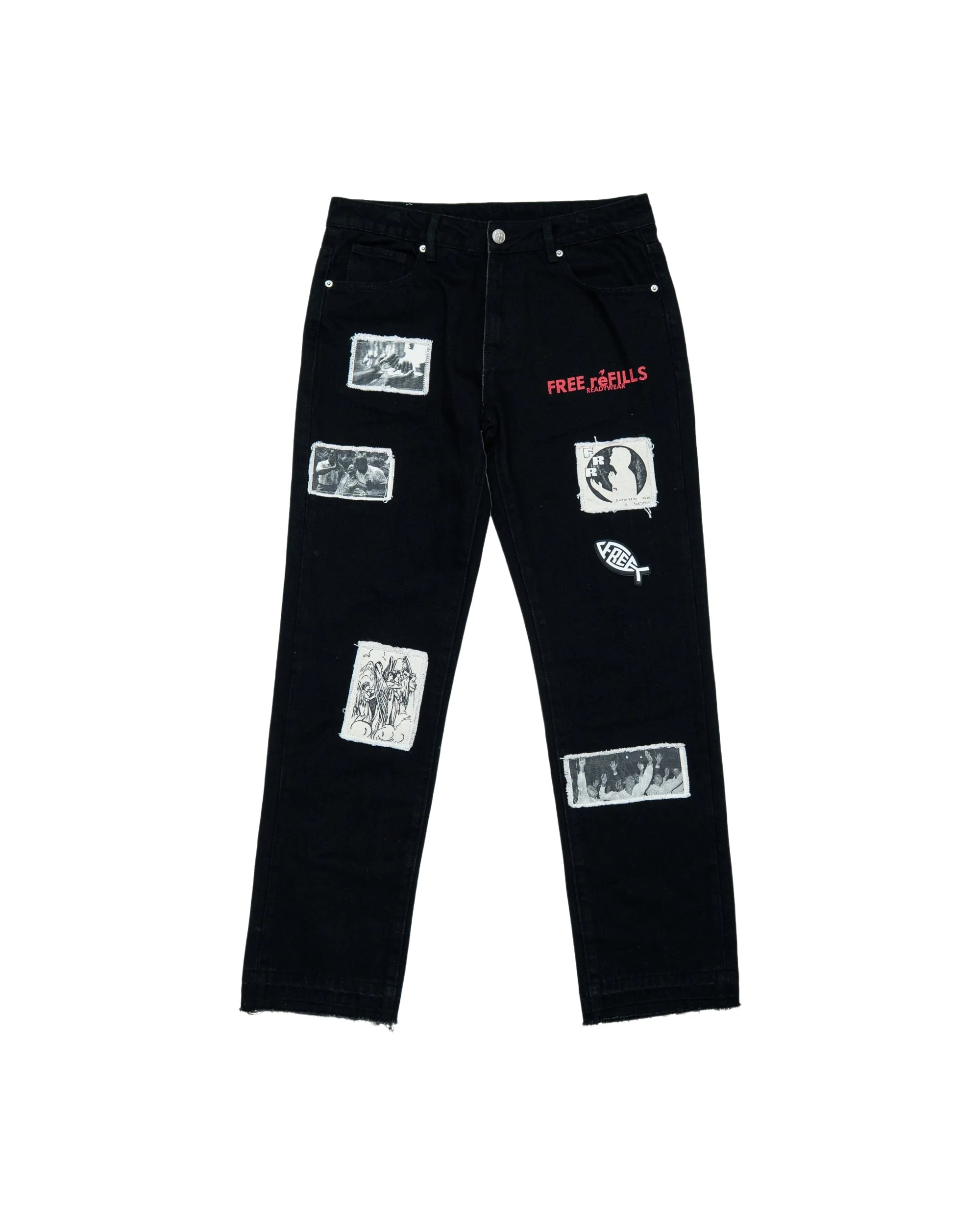 Patchwork Denim - Black Wash
