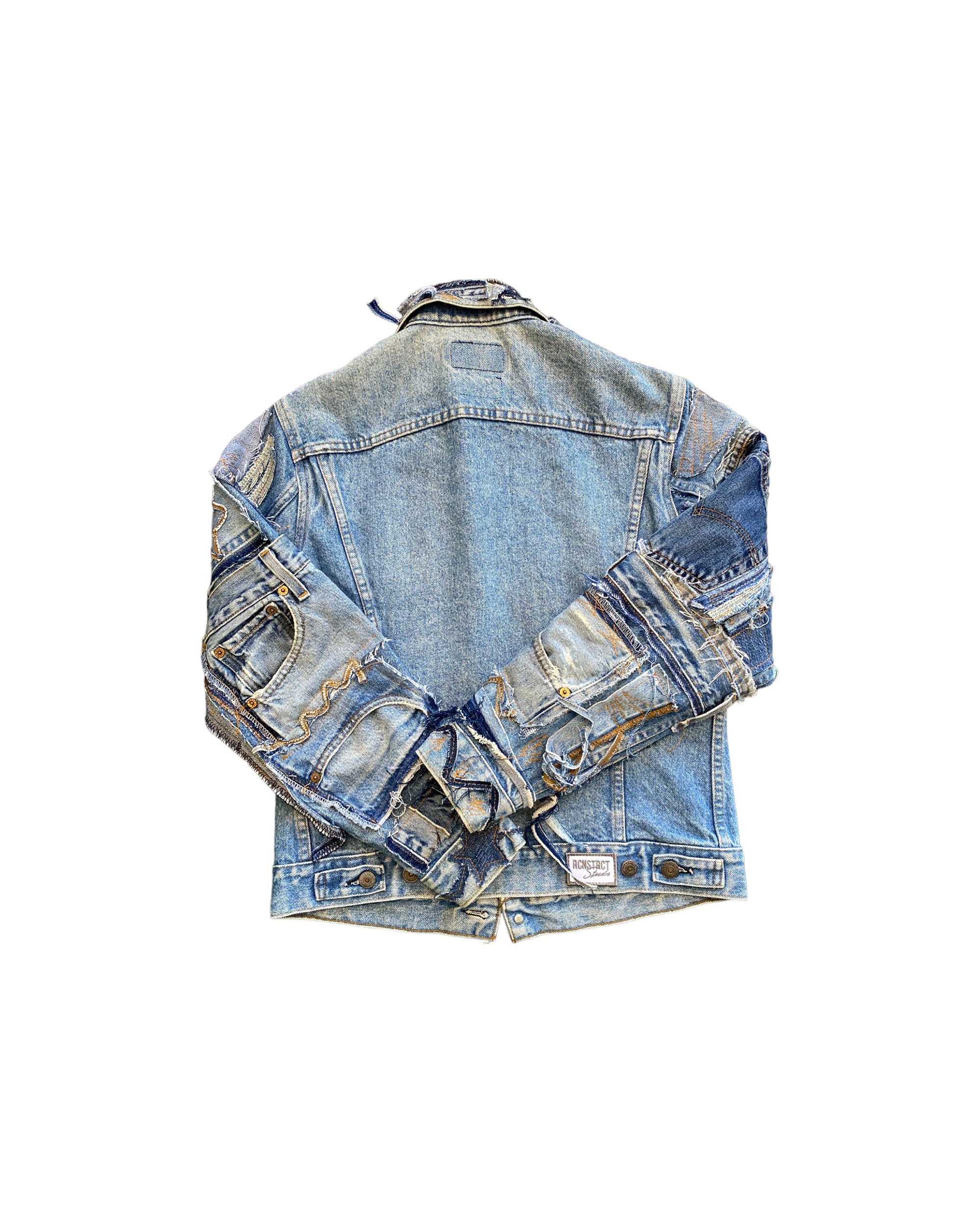 Patchwork Detail Denim Jacket - Image 2