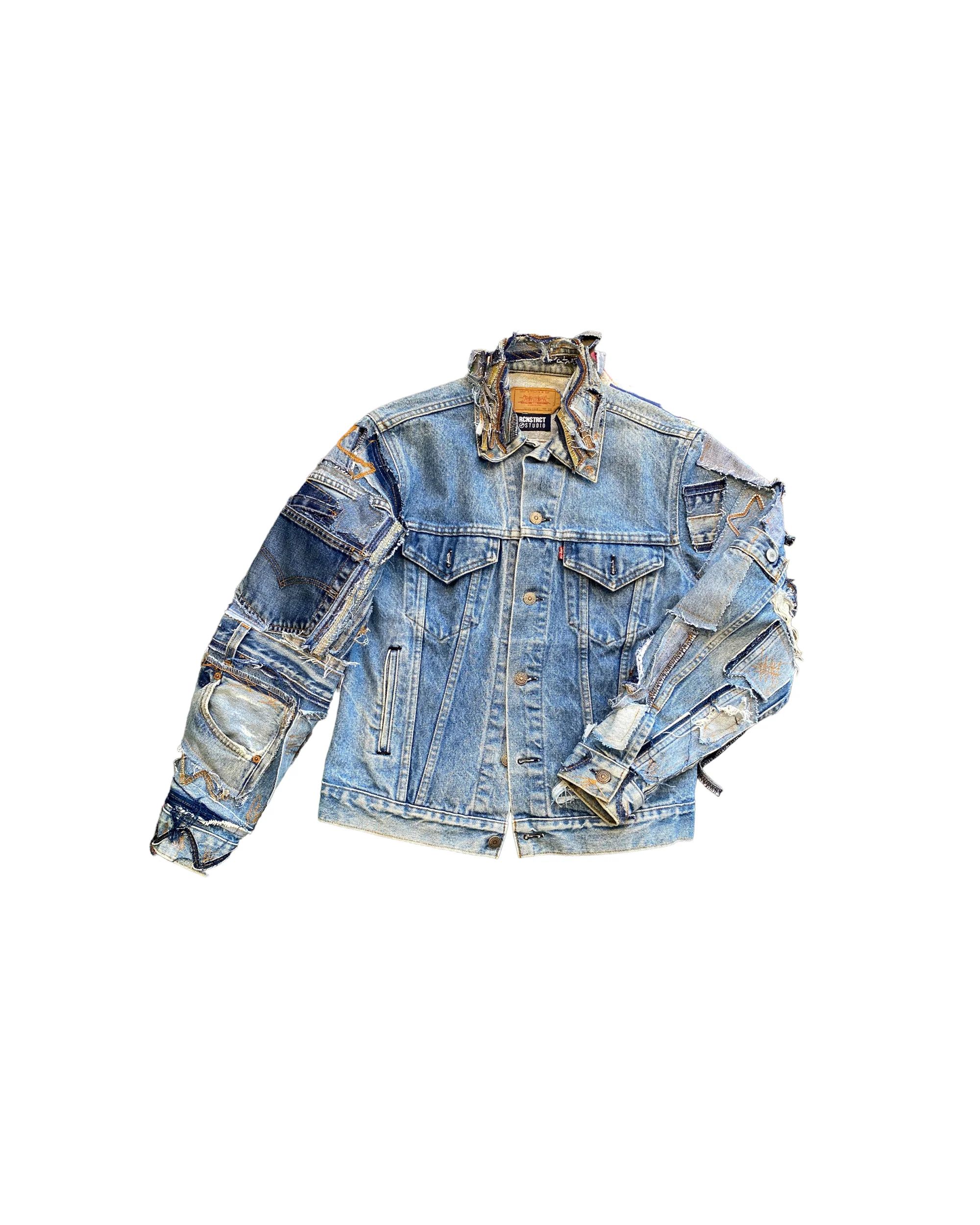 Patchwork Detail Denim Jacket - Image 3