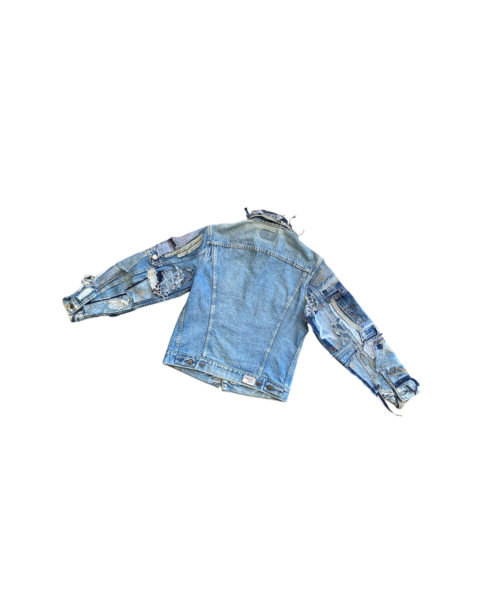 Patchwork Detail Denim Jacket - Image 4