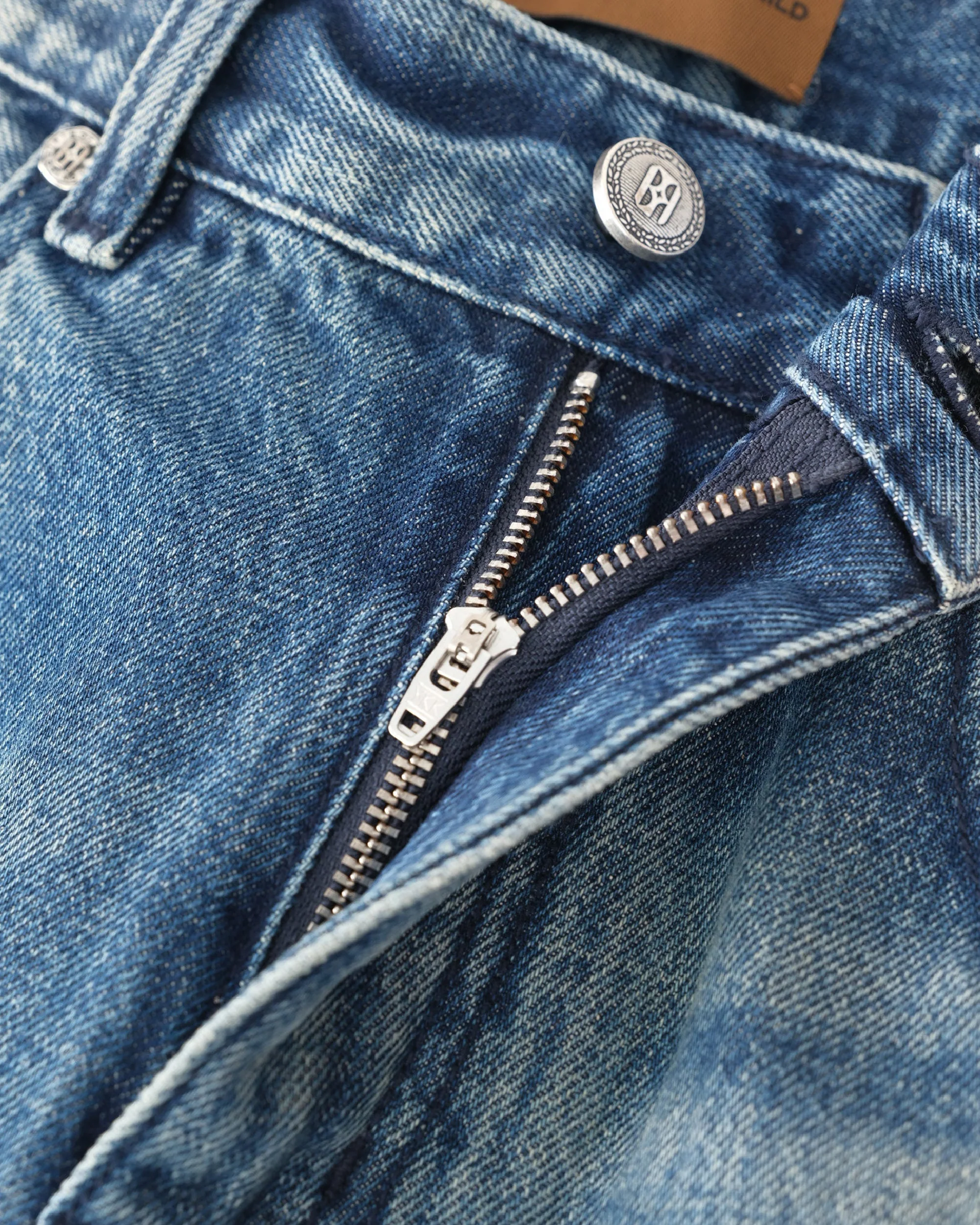 Patchwork Fade Denim Pants - Image 3
