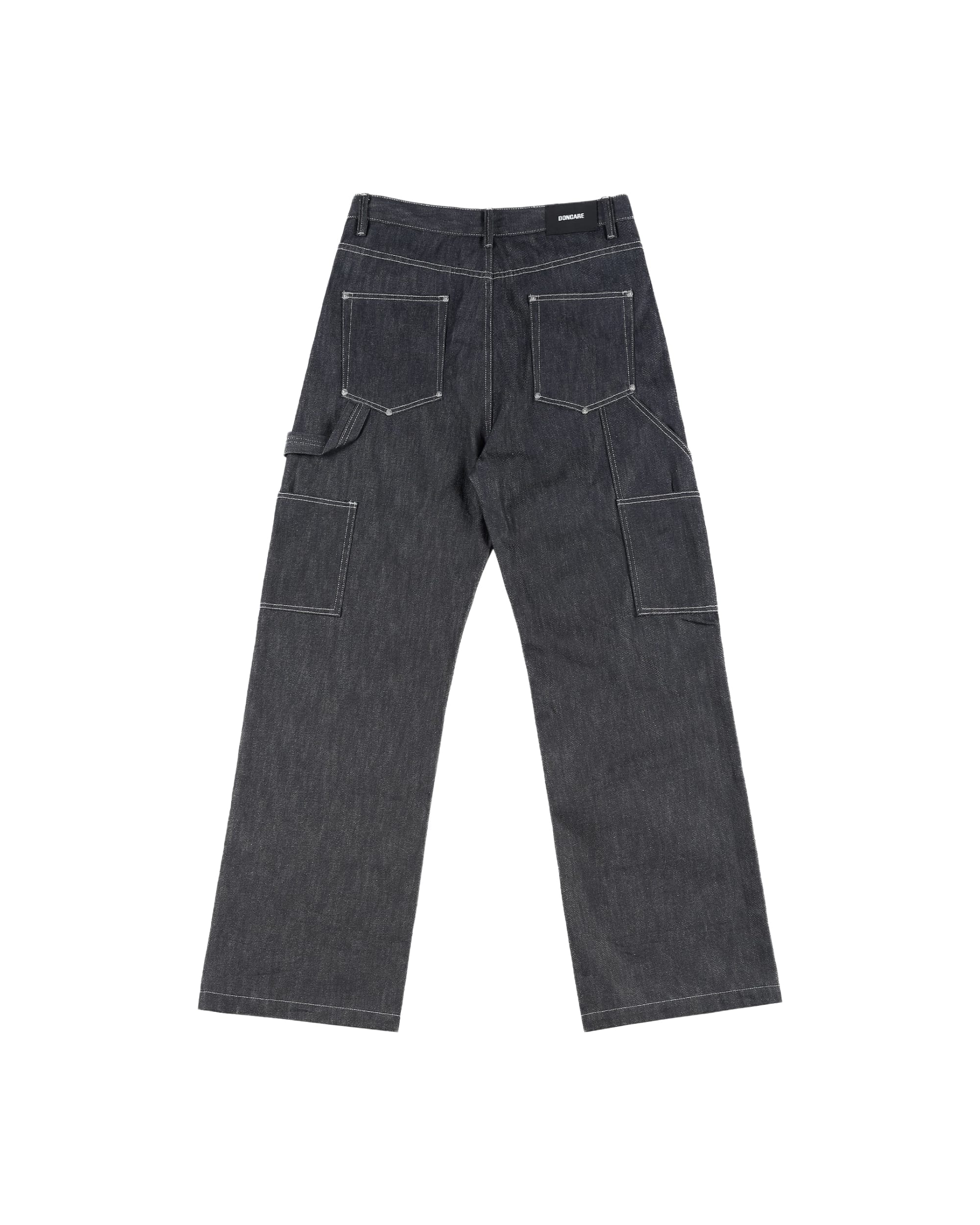 PATCHWORK RAW DENIM JEANS - Image 2