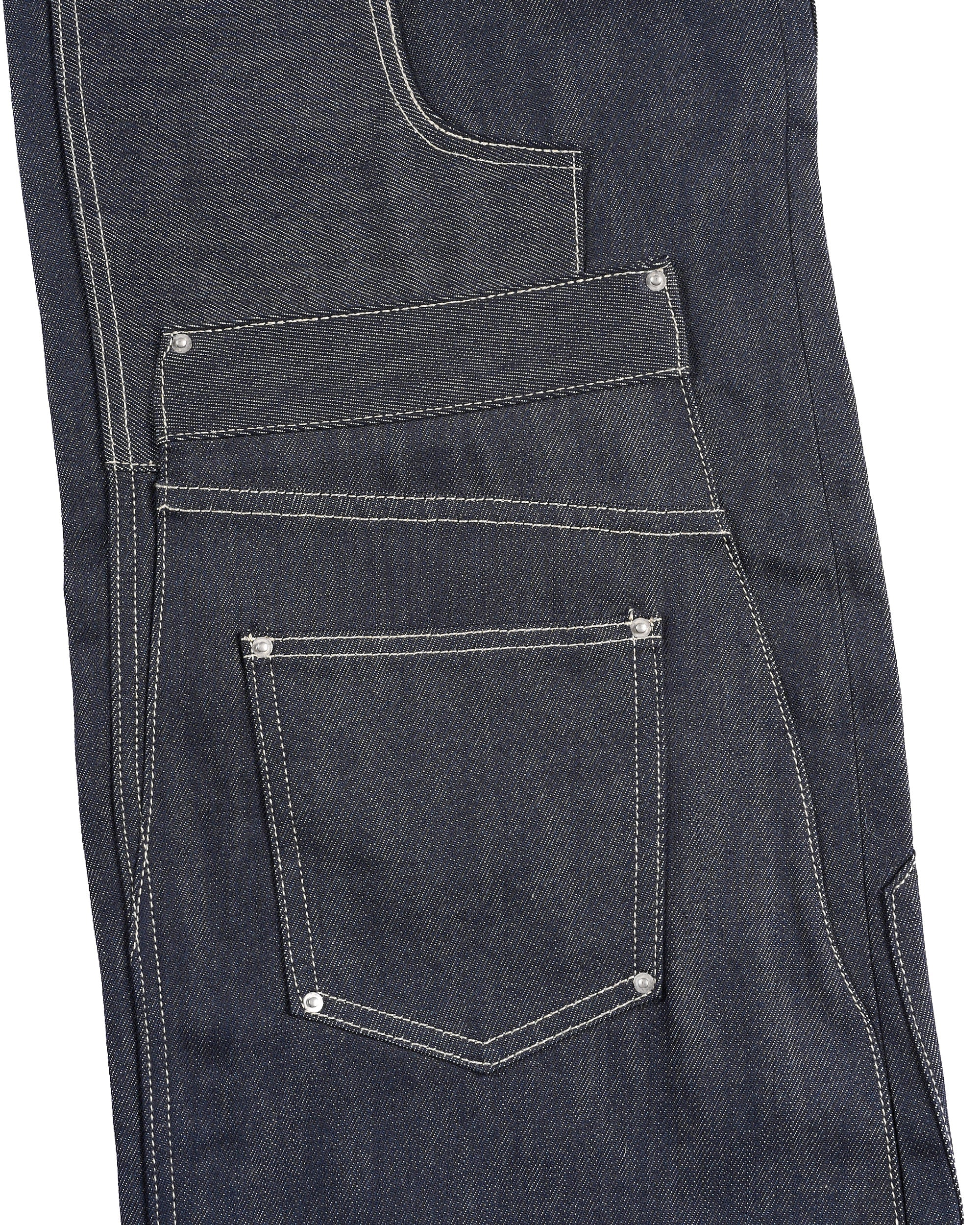 PATCHWORK RAW DENIM JEANS - Image 28