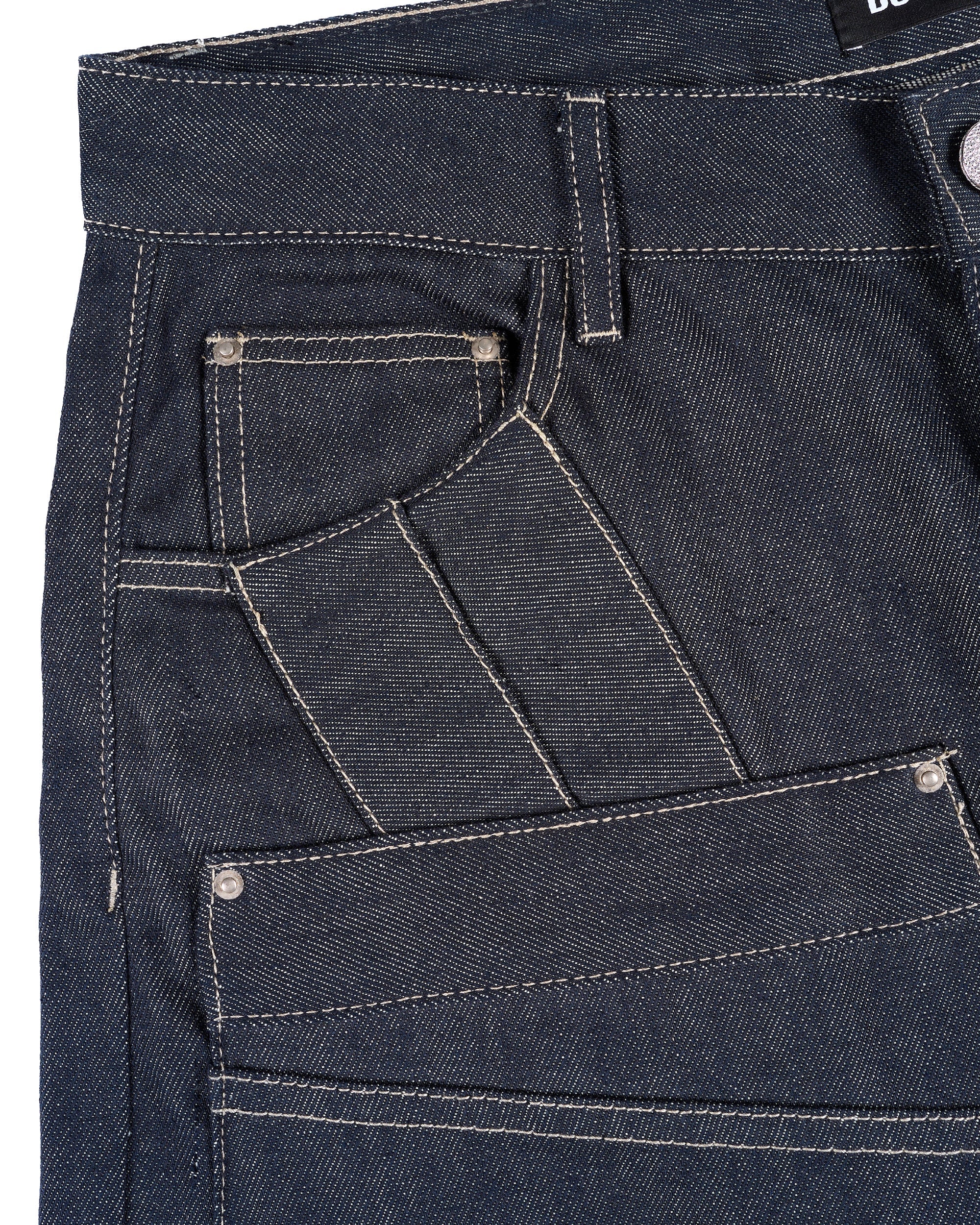 PATCHWORK RAW DENIM JEANS - Image 29