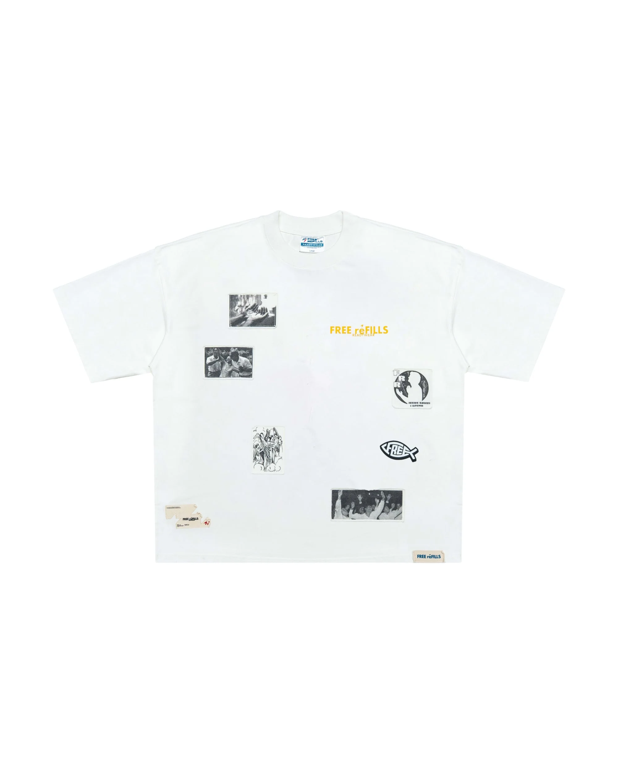 Patchwork Tee - Off White