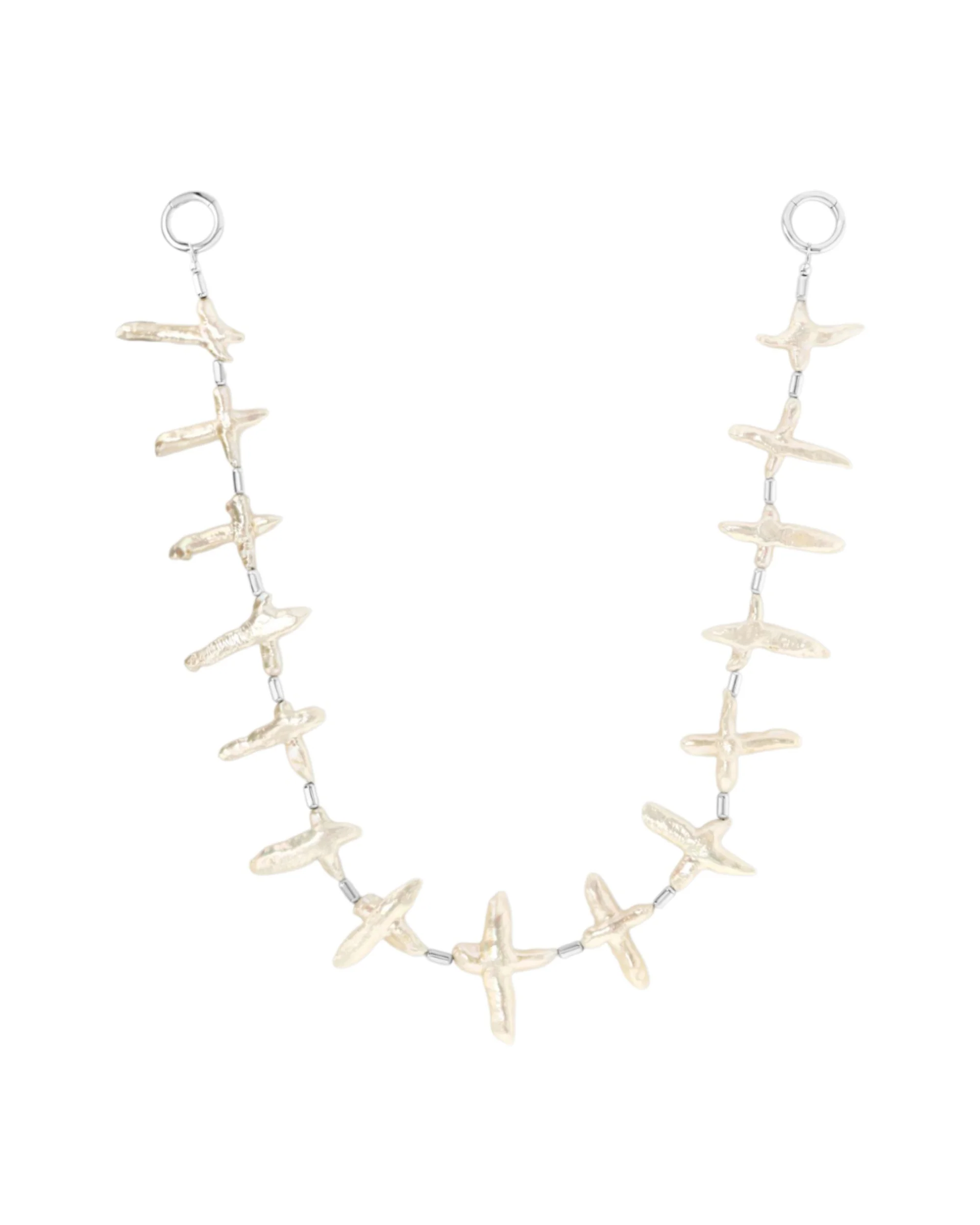 Pearl Crosses Wallet Chain