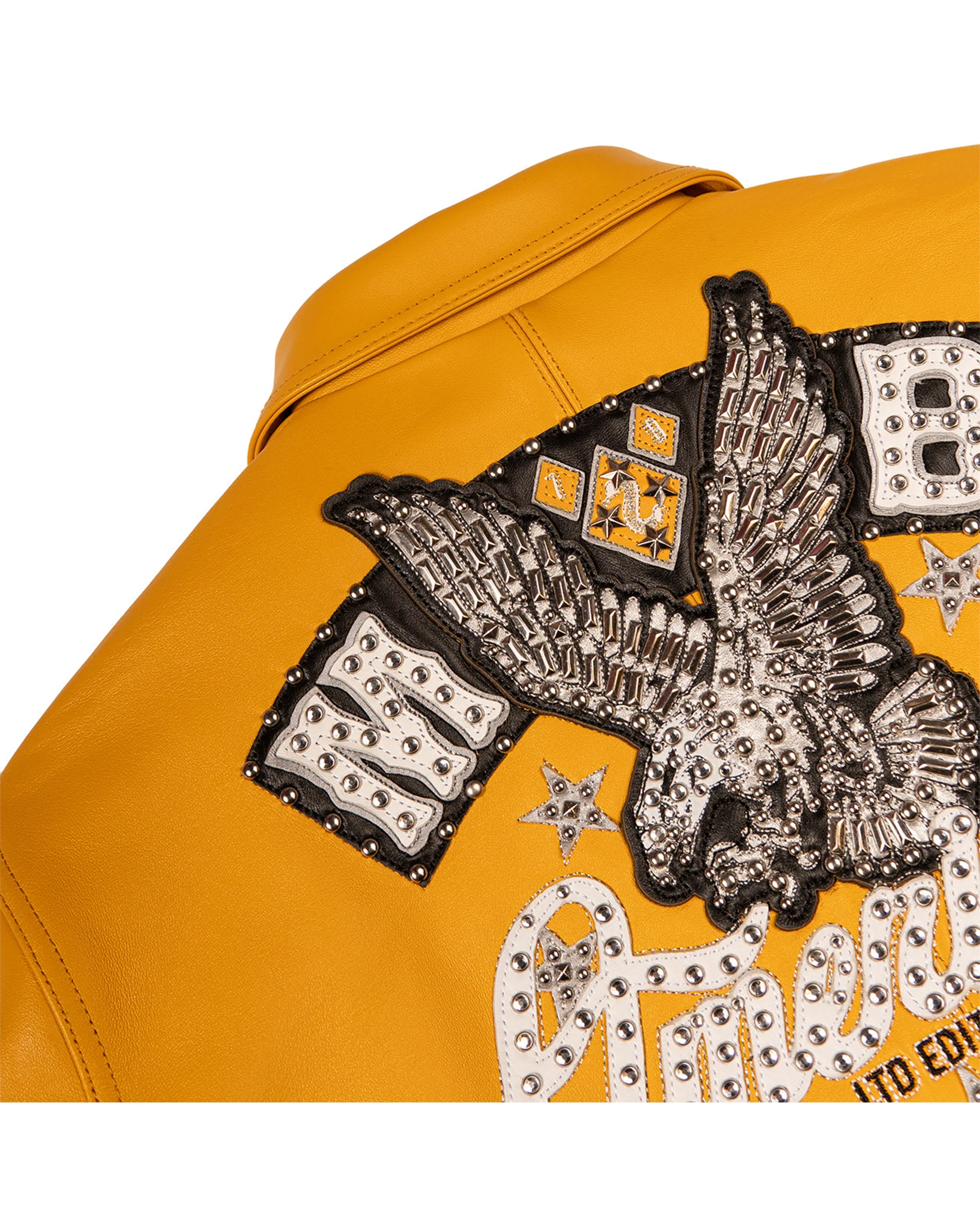 American Bruiser Plush Womens Crop Jacket - Yellow - Image 5