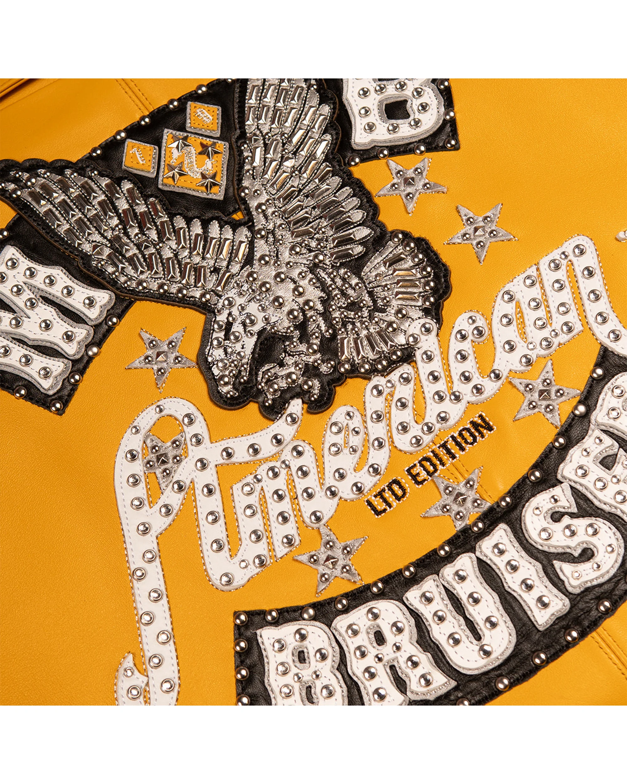 American Bruiser Plush Womens Crop Jacket - Yellow - Image 6