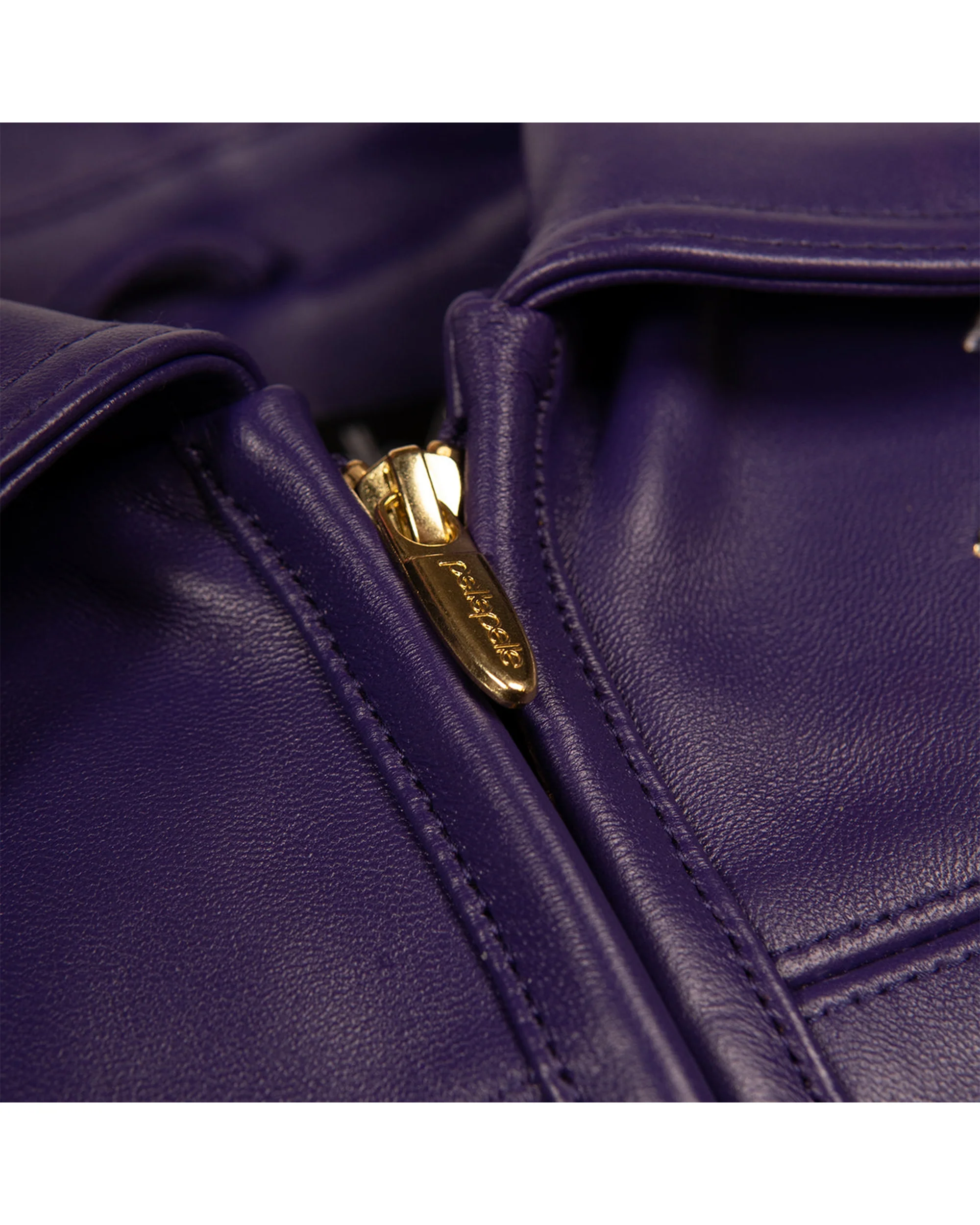 American Bruiser Plush Womens Crop Jacket - Purple - Image 4