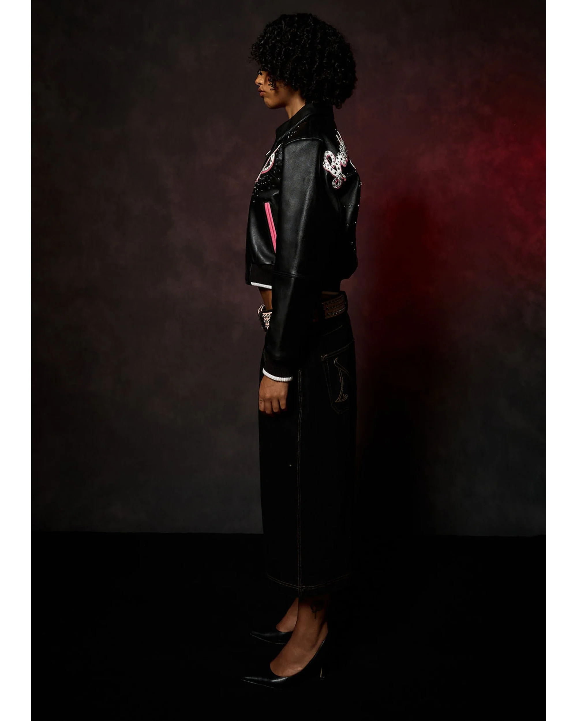 PELLE PELLE GREATEST OF ALL TIME WOMENS CROP JACKET - Image 9