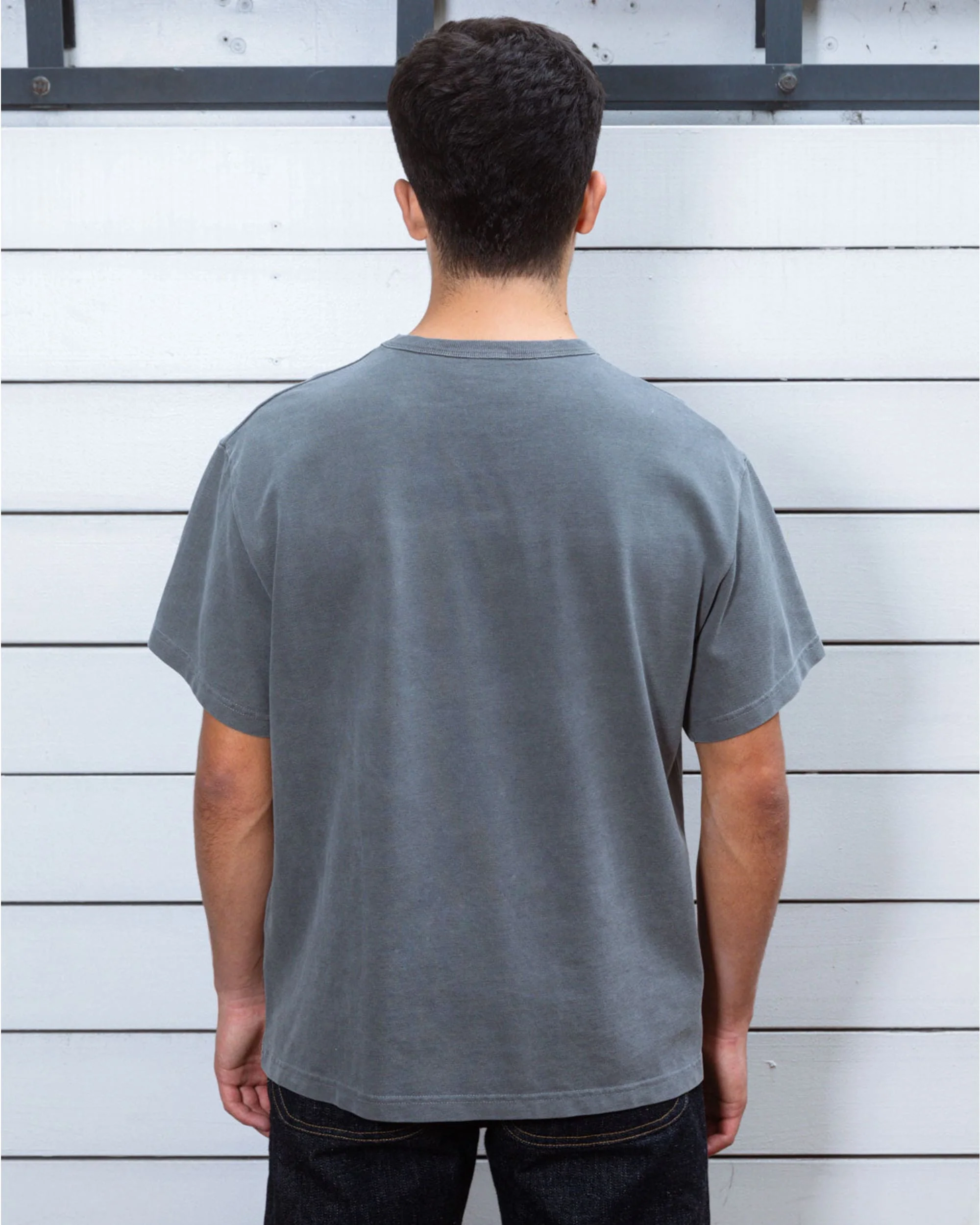 Pigment Pique T-shirt - Washed Black - Image 4