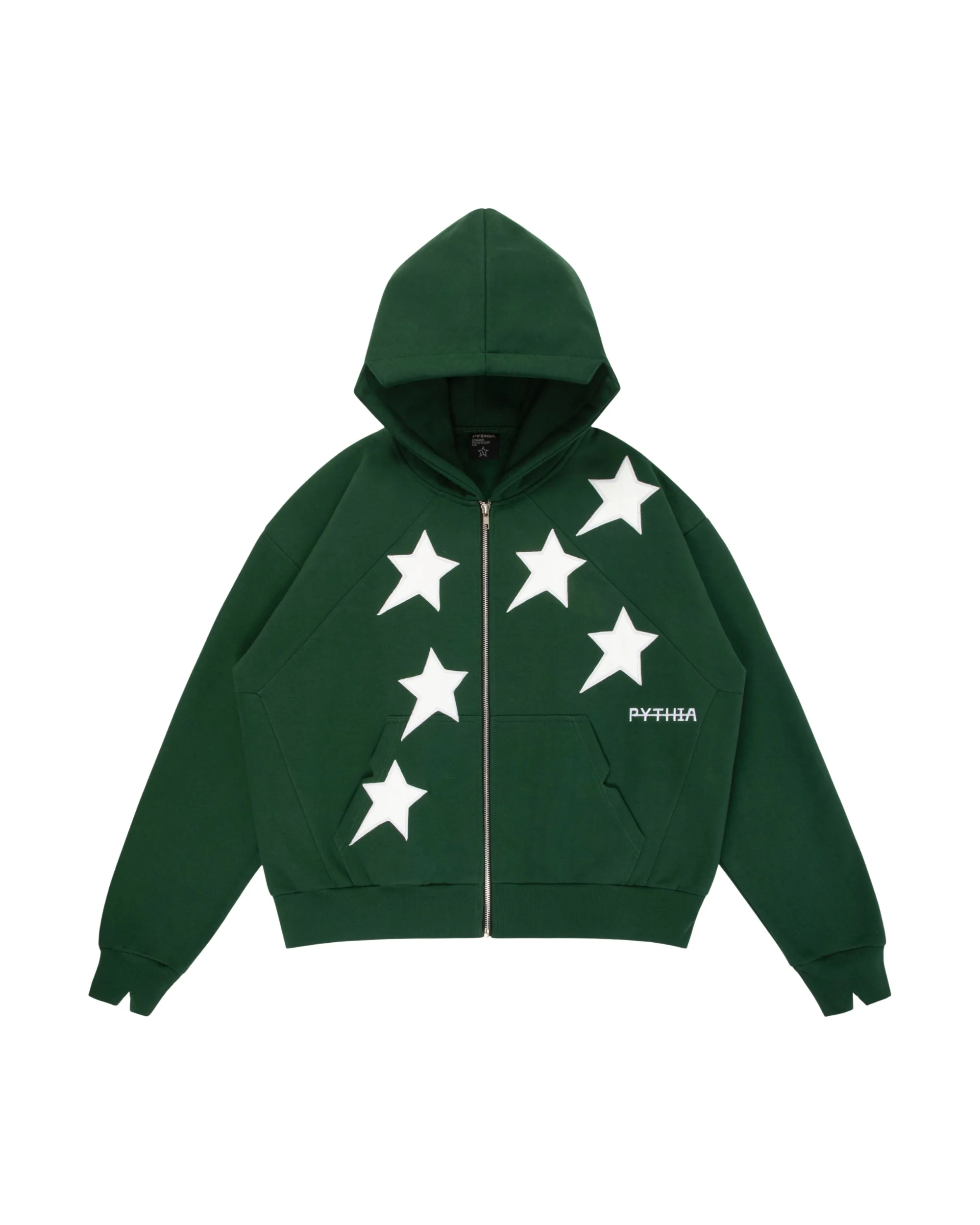 PINE PERIPHERAL STAR ZIP-UP HOODIE